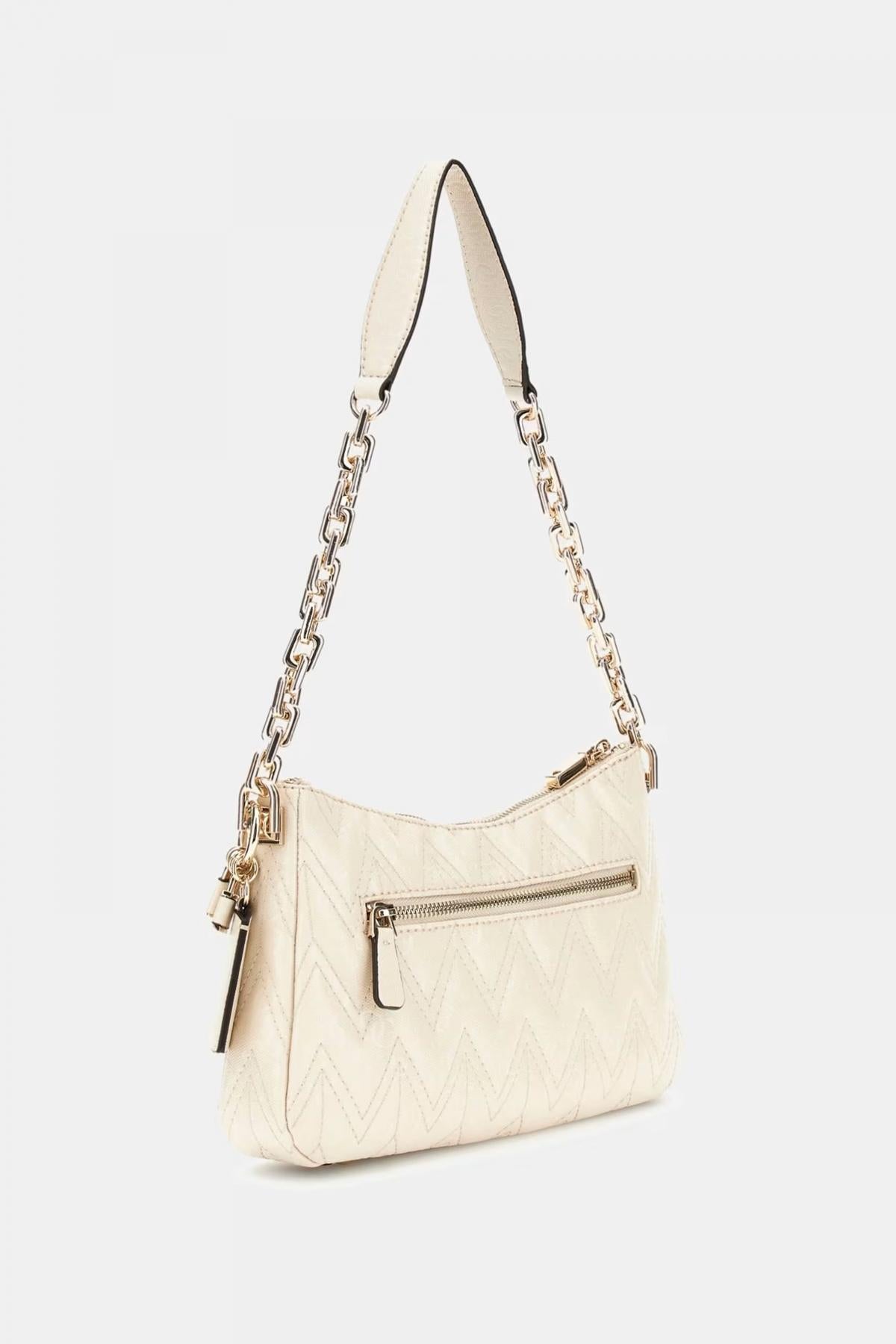 GUESS ADELARD TOP ZIPSHOULD en color BLANCO (2)