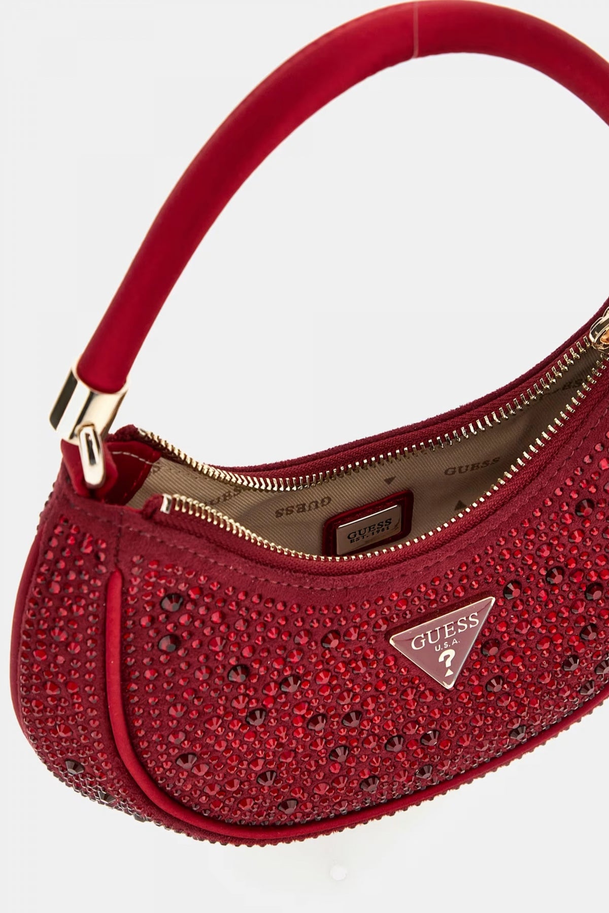 GUESS ZALINA SMALL HOBO en color ROJO (4)