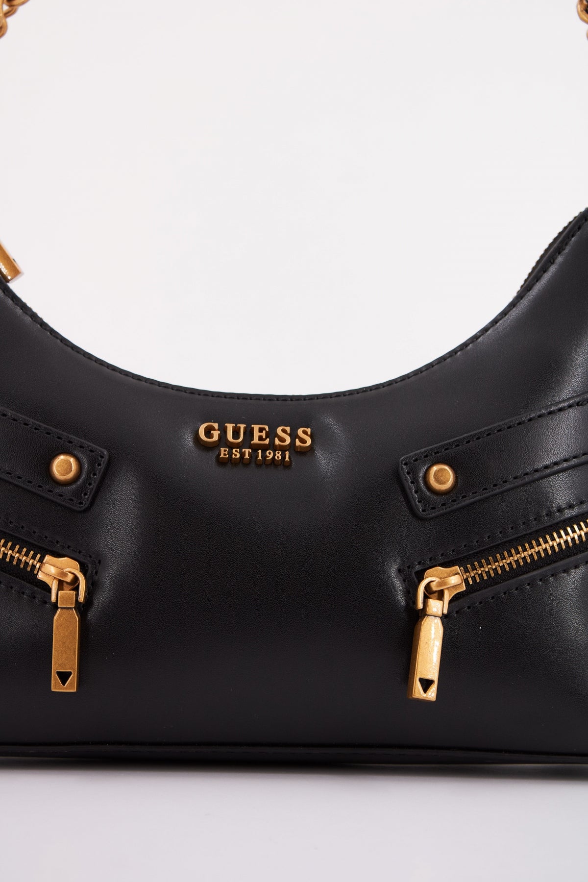 GUESS TRISSA TOP ZIPSHOULDE en color NEGRO (4)