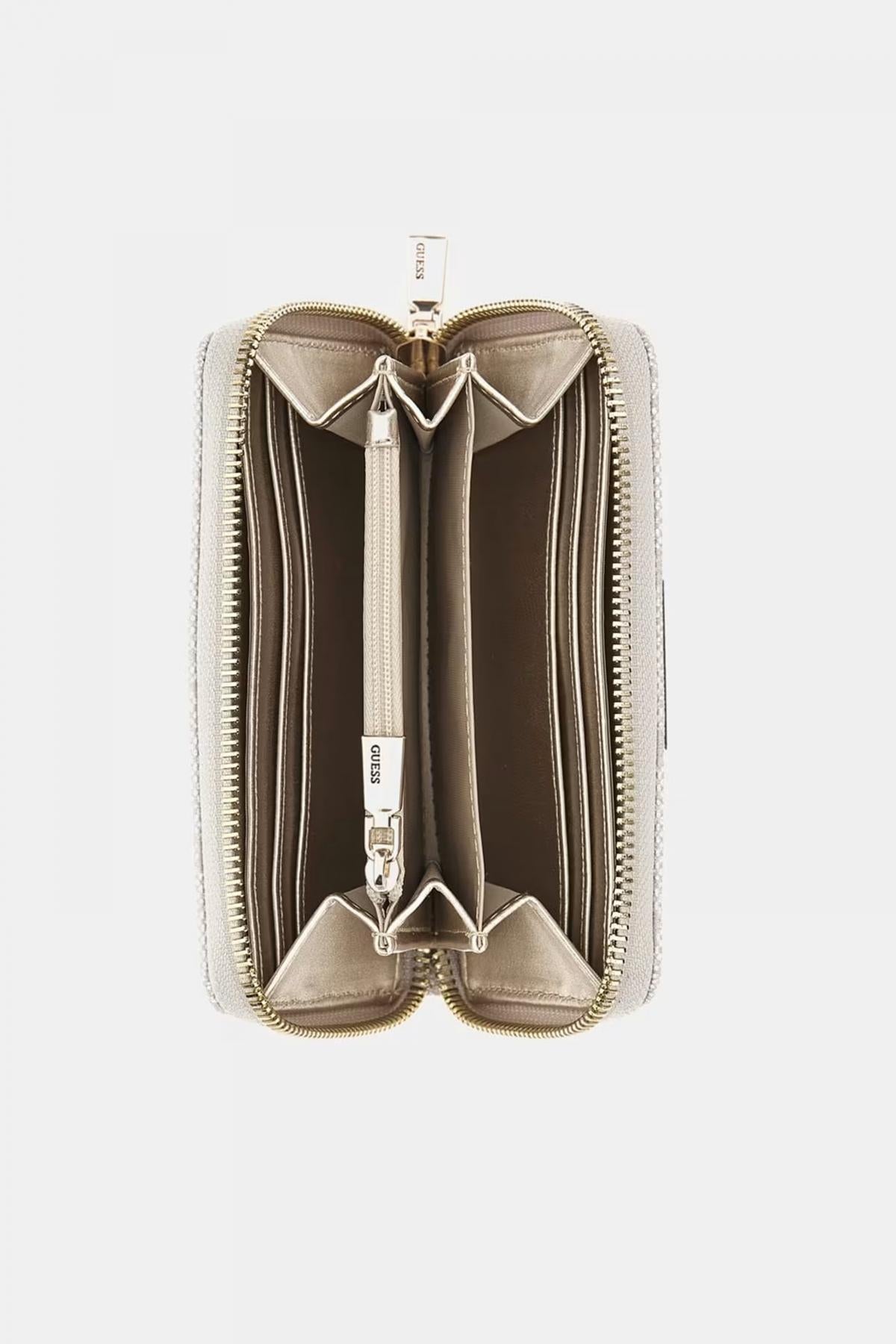 GUESS LAUREL SLGMEDIUM ZIP en color BLANCO (3)