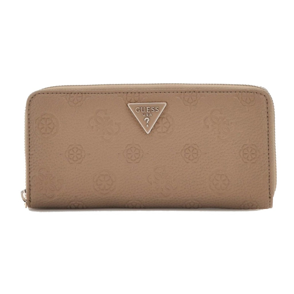 GUESS CRESIDIA SLGLARGE ZIP en color MARRON (4)
