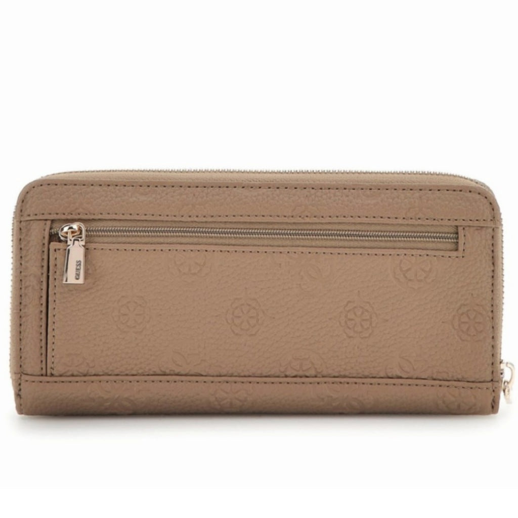 GUESS CRESIDIA SLGLARGE ZIP en color MARRON (5)