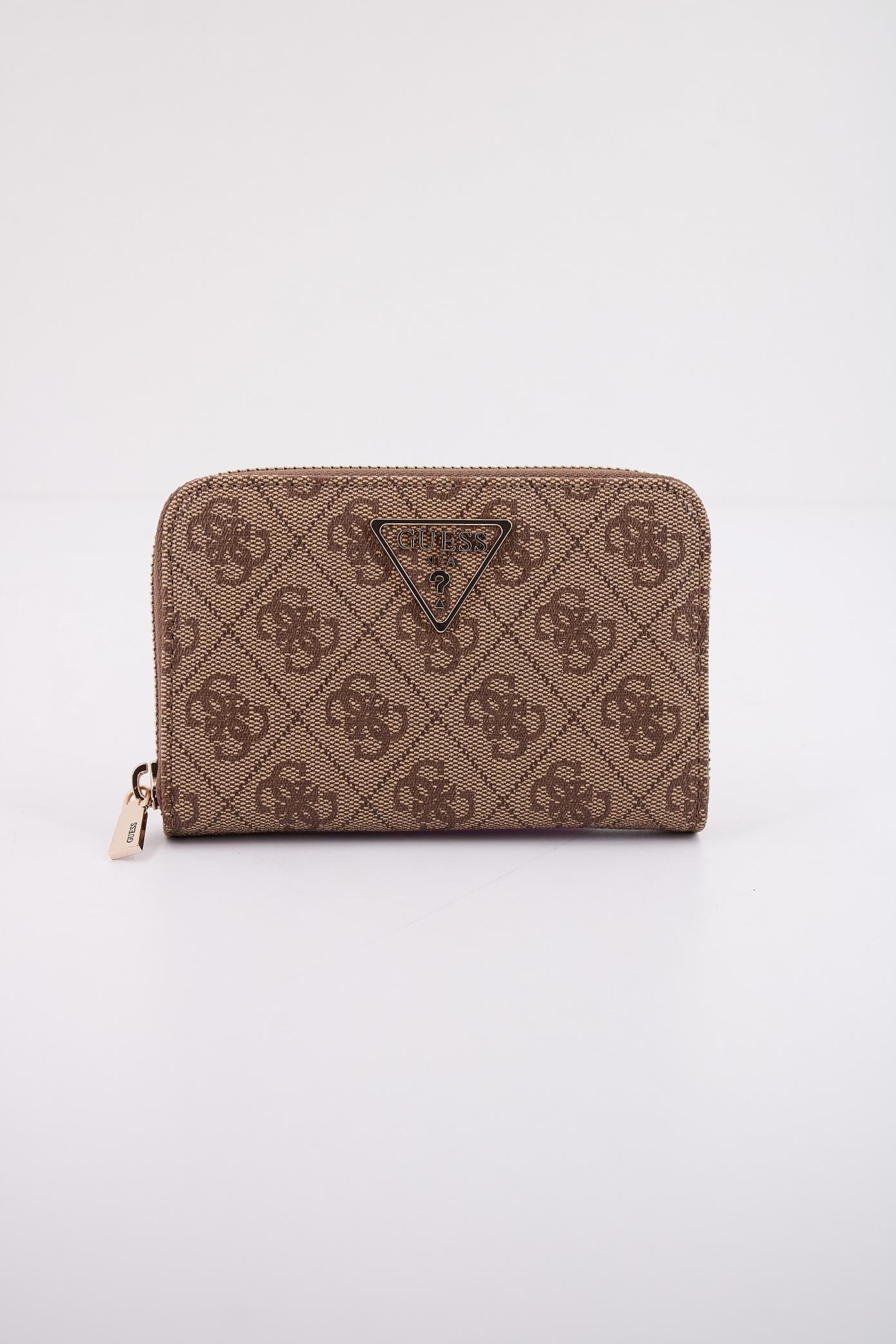 GUESS LAUREL SLGMEDIUM ZIP en color MARRON CLARO (1)