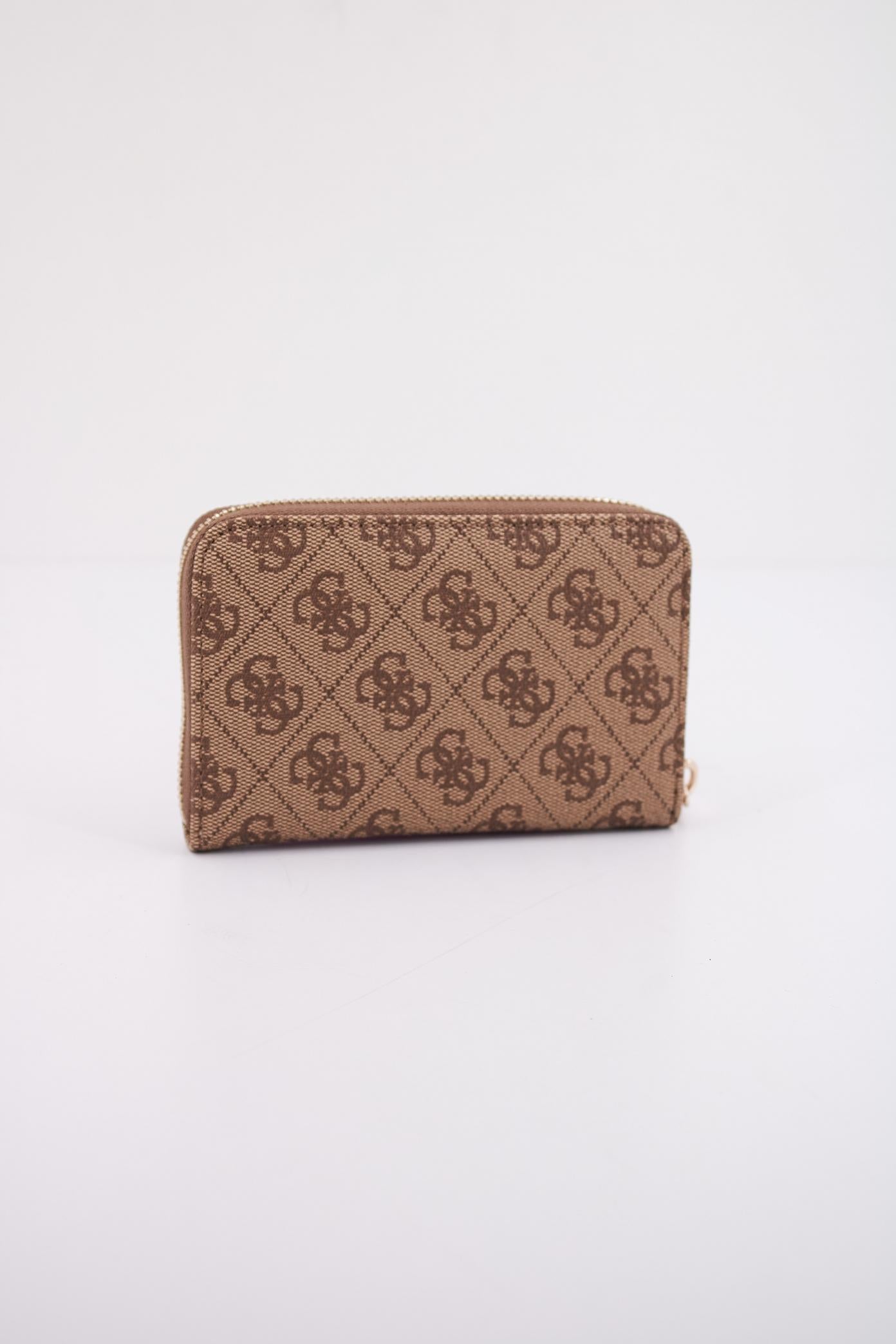 GUESS LAUREL SLGMEDIUM ZIP en color MARRON CLARO (3)