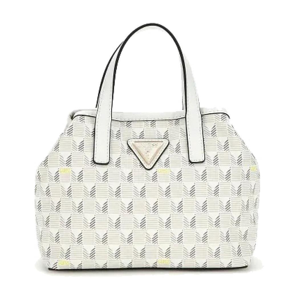 GUESS G WAVE MINI TOTE en color BLANCO (4)