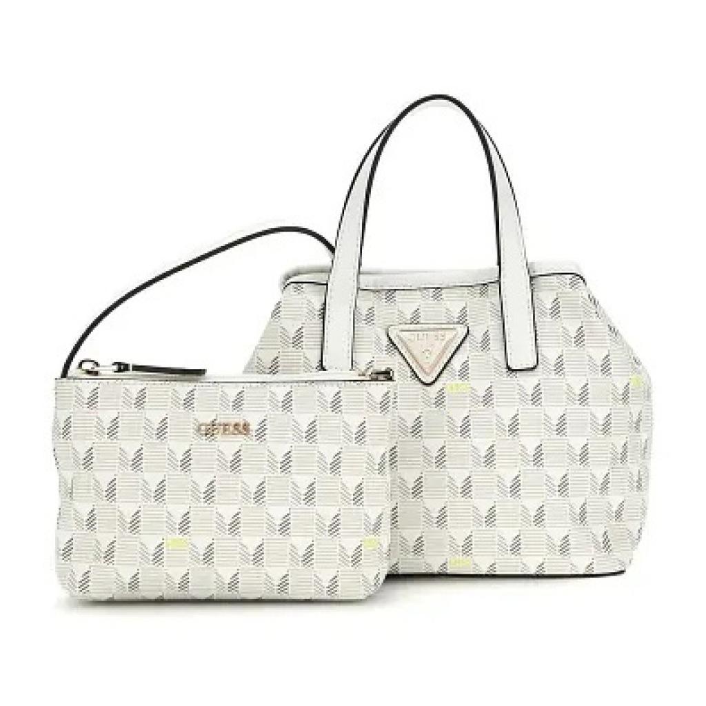 GUESS G WAVE MINI TOTE en color BLANCO (6)