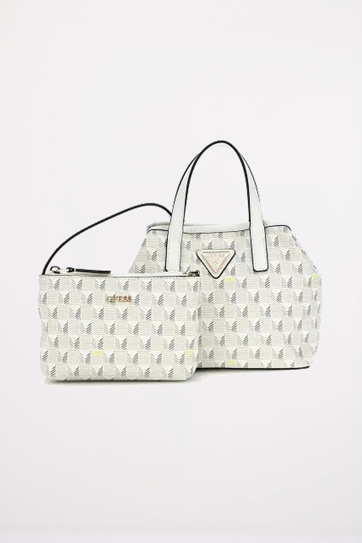 GUESS G WAVE MINI TOTE en color BLANCO (3)