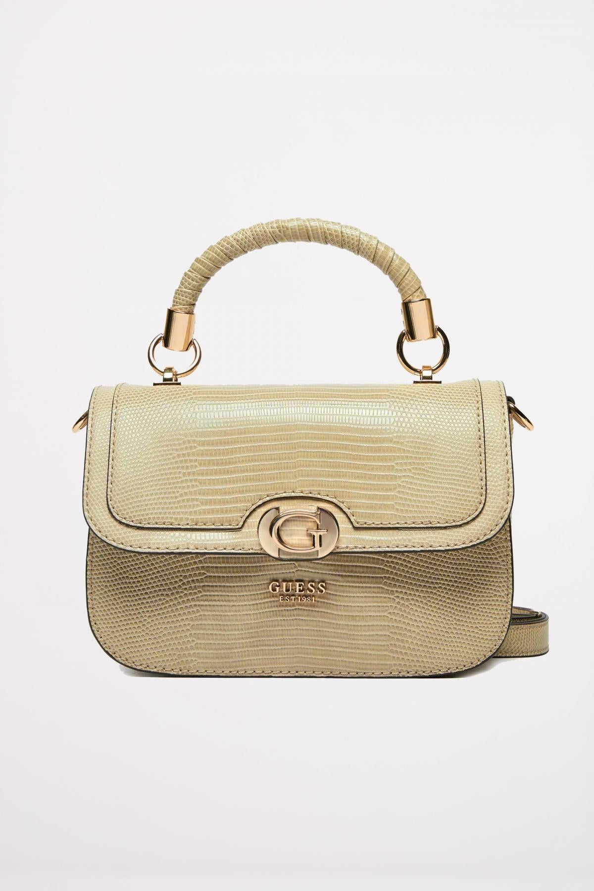 GUESS ORLINA TOP HANDL en color MARRON CLARO (1)