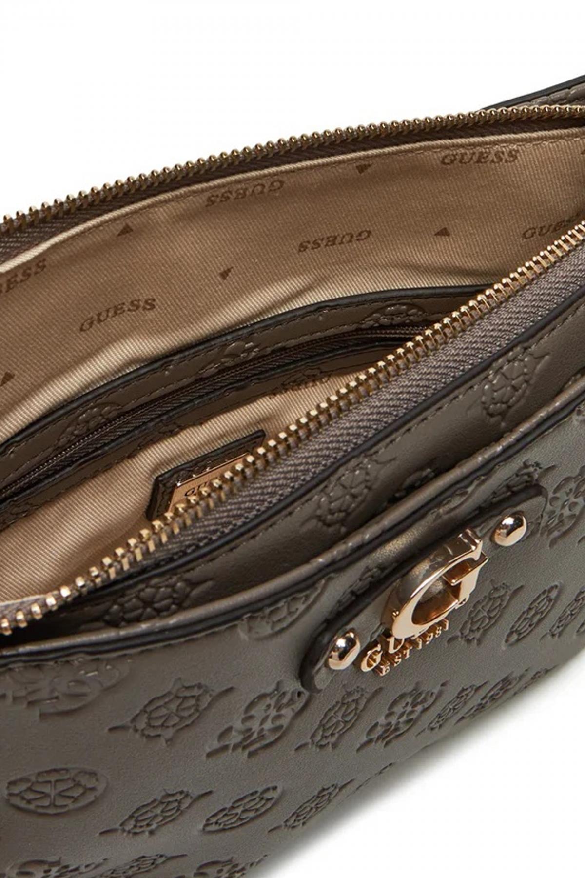GUESS GERTY CROSSBODY en color MARRON (4)