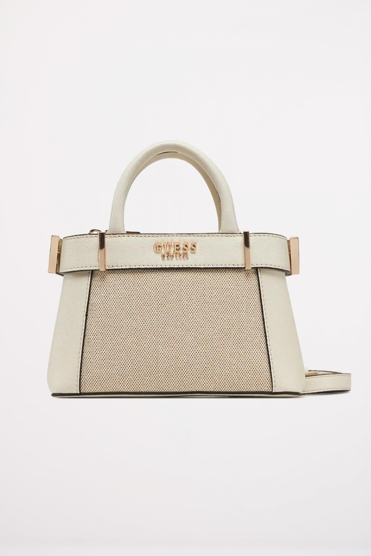 GUESS ANADELA MINI SATCHEL en color BLANCO (1)
