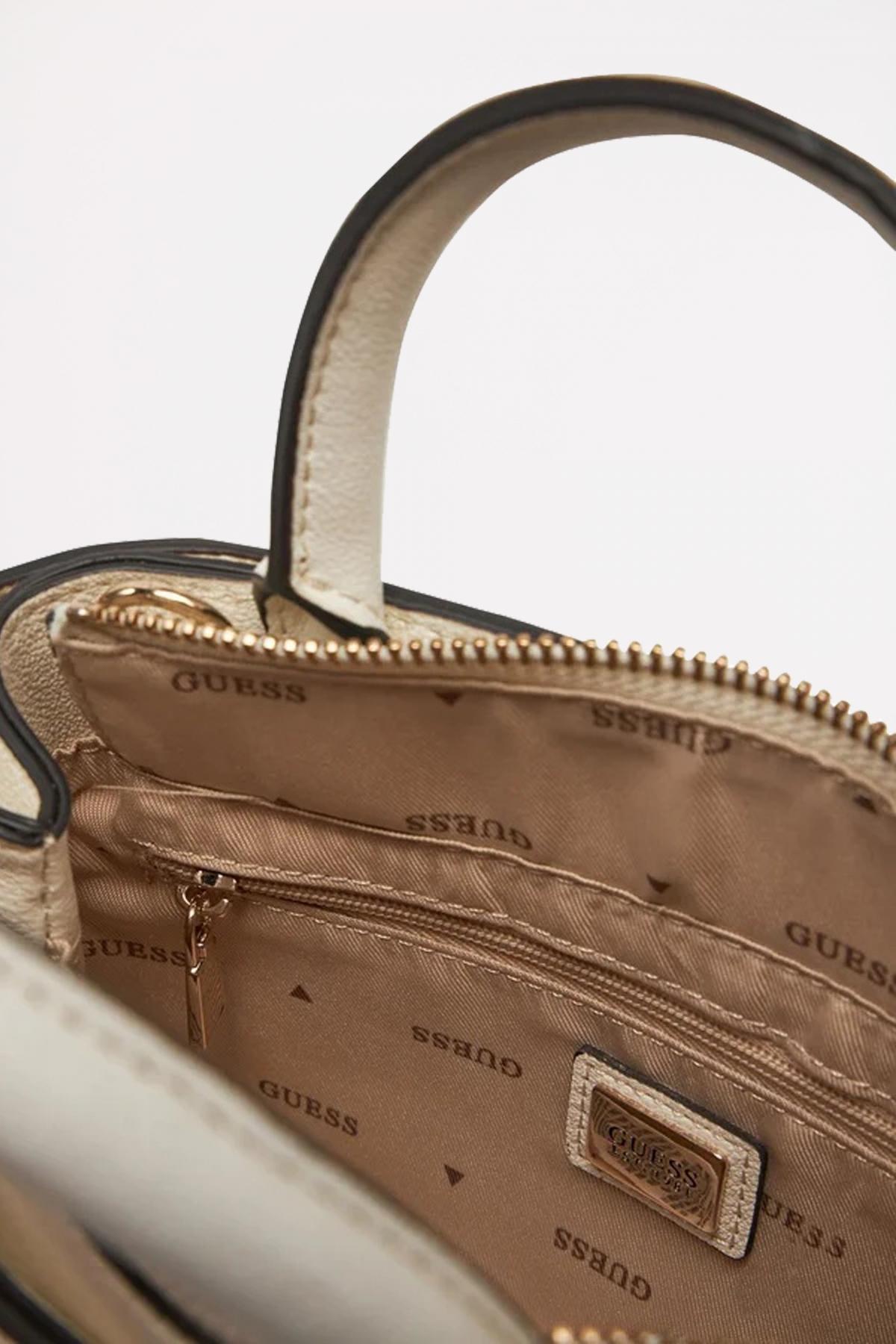 GUESS ANADELA MINI SATCHEL en color BLANCO (4)