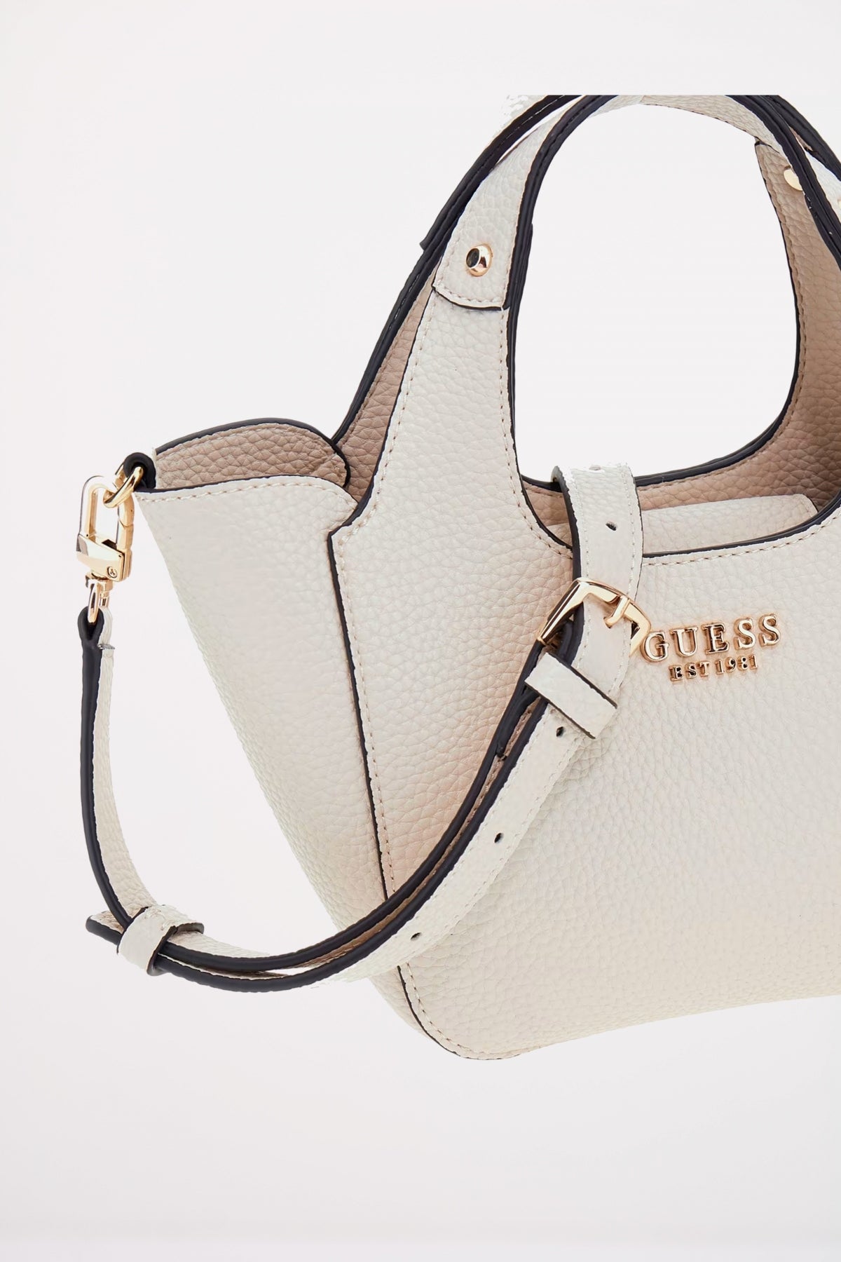 GUESS HELINA MINI TOTE en color BLANCO (2)