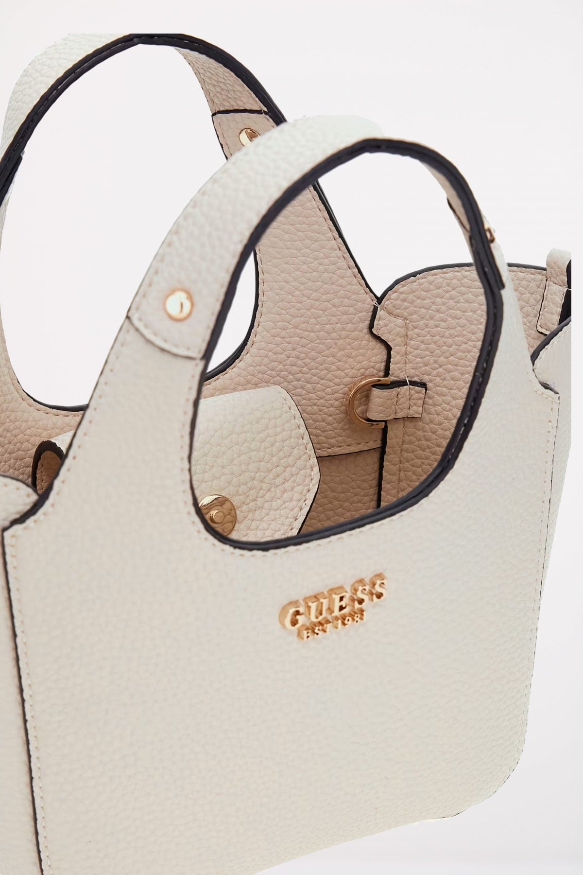 GUESS HELINA MINI TOTE en color BLANCO (3)