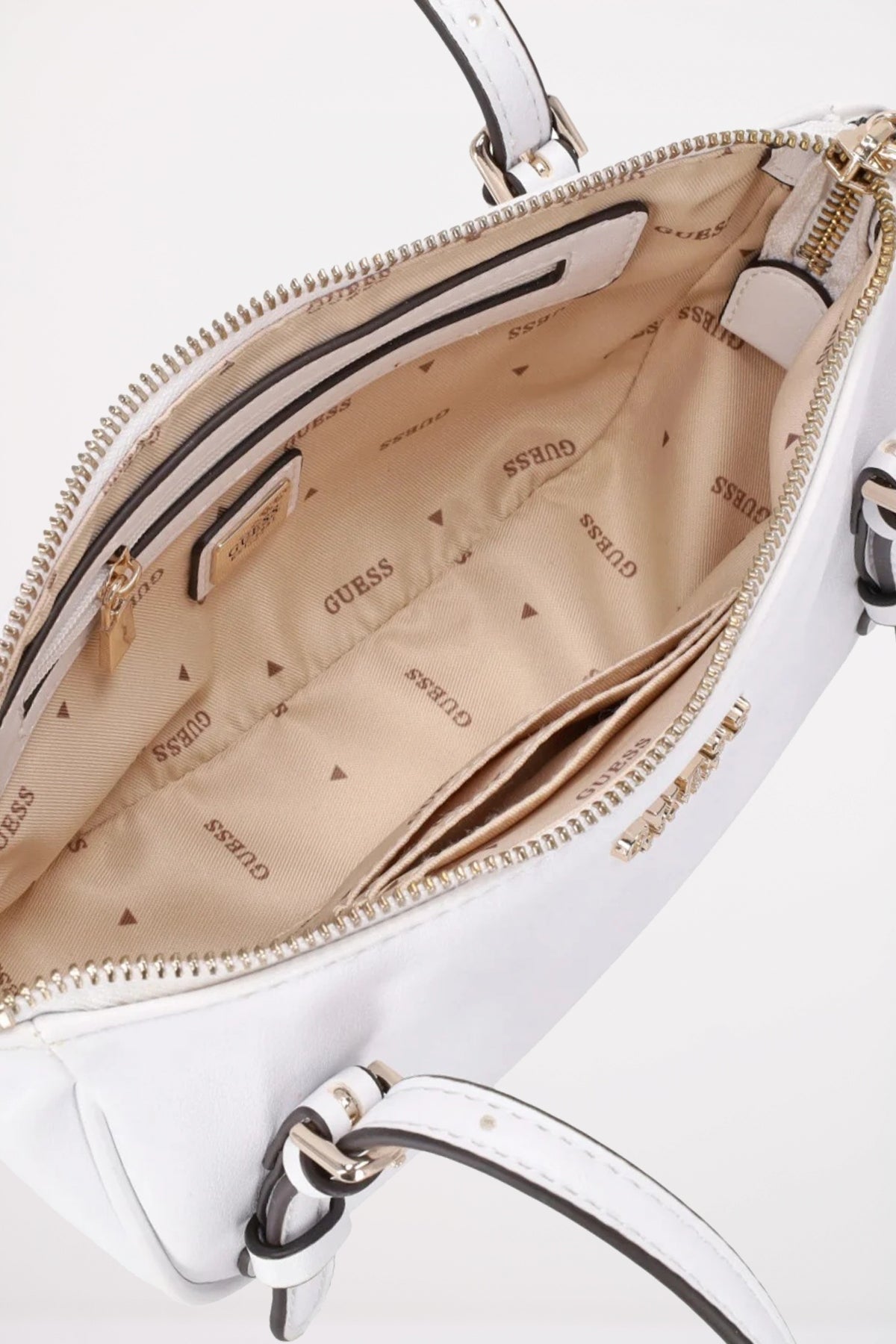 GUESS CERELIA MINI SHOULDER en color BLANCO (4)