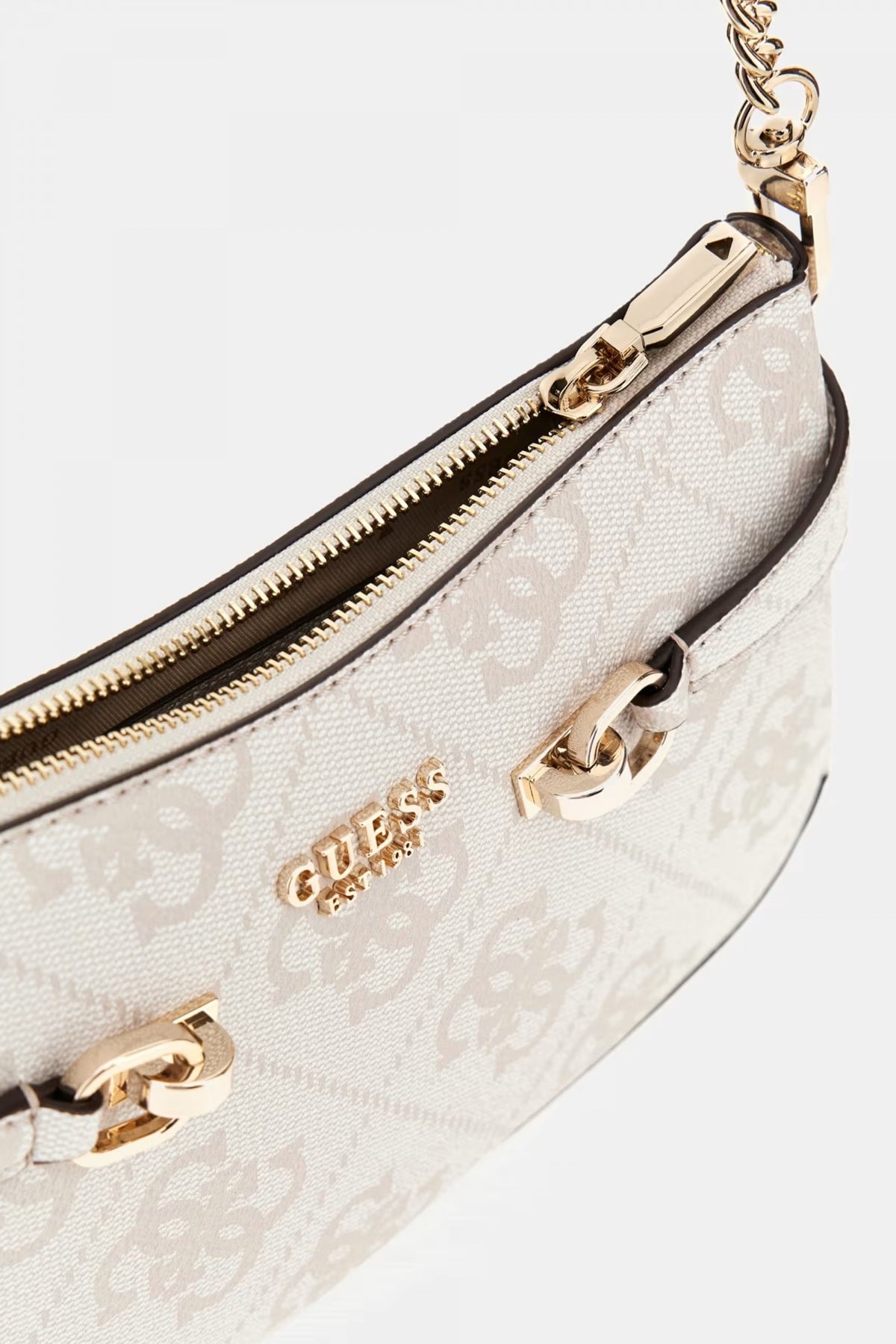 GUESS LORELEI TOP ZIP SHOULD en color BLANCO (3)