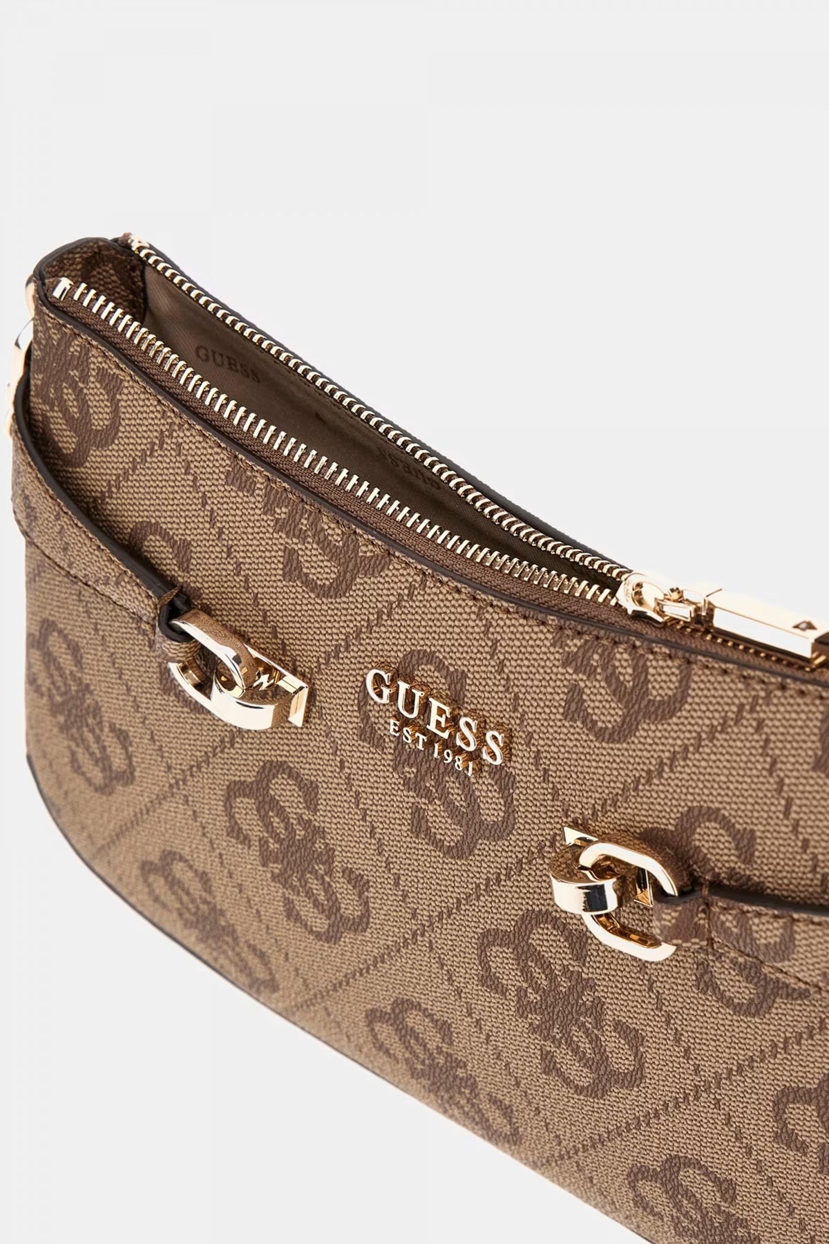 GUESS LORELEI TOP ZIP SHOULD en color MARRON CLARO (3)