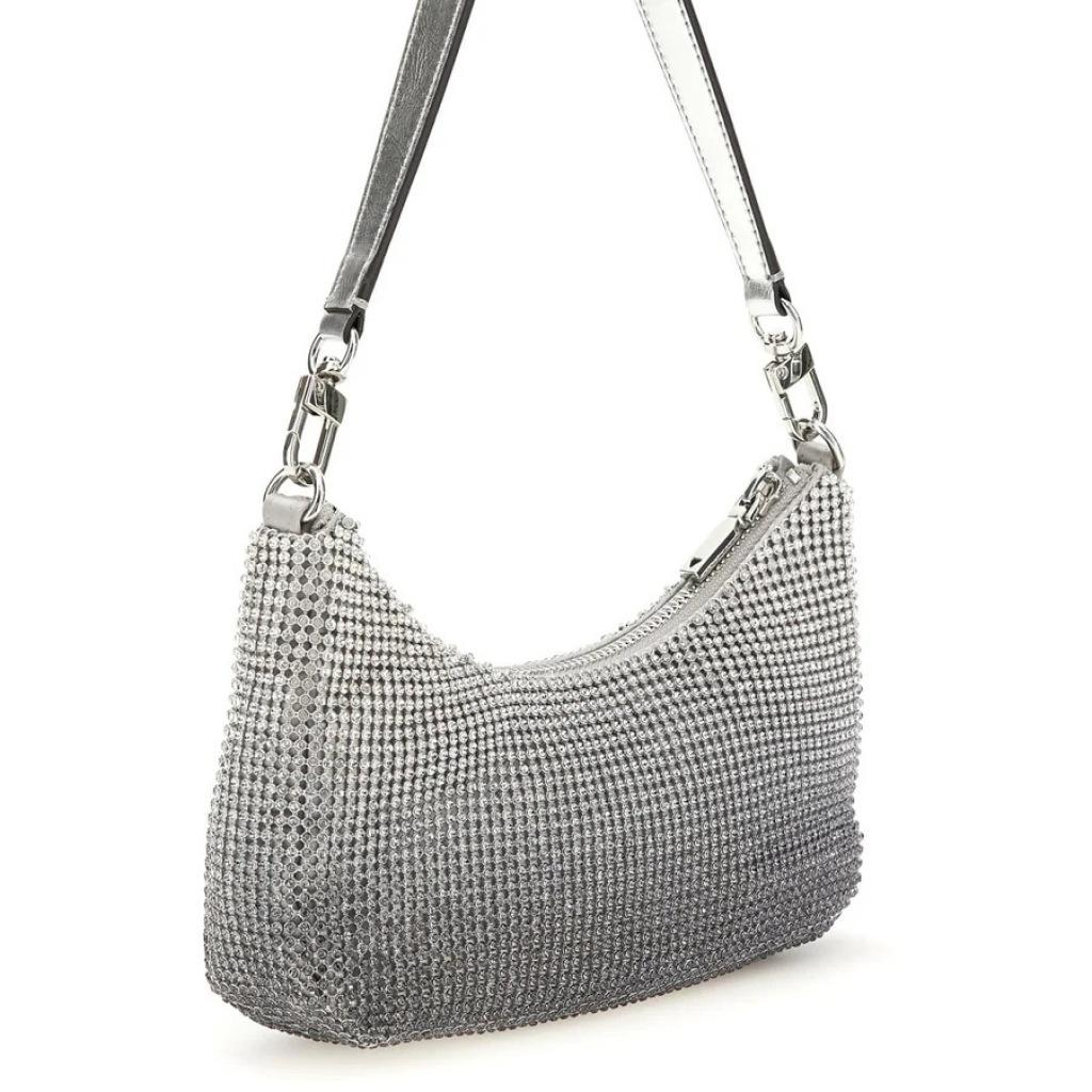 GUESS ZALINA MINI TOP ZIP en color PLATA (6)