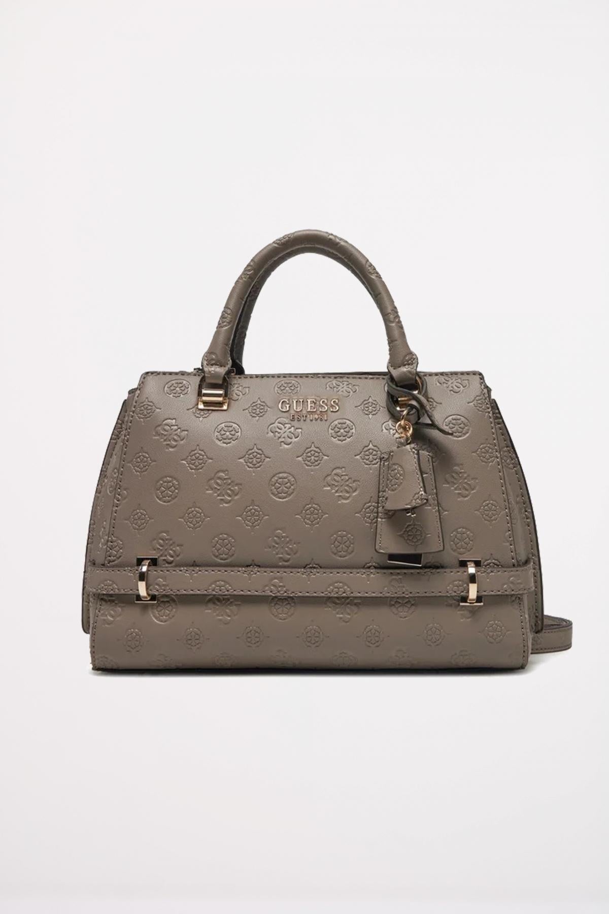 GUESS ZARELA LUXURY SATCHEL en color MARRON (1)