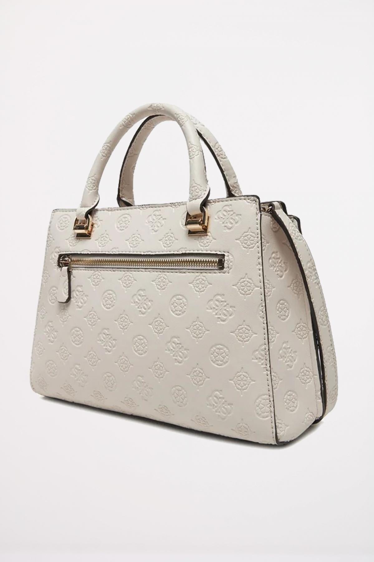 GUESS ZARELA LUXURY SATCHEL en color BEIS (3)