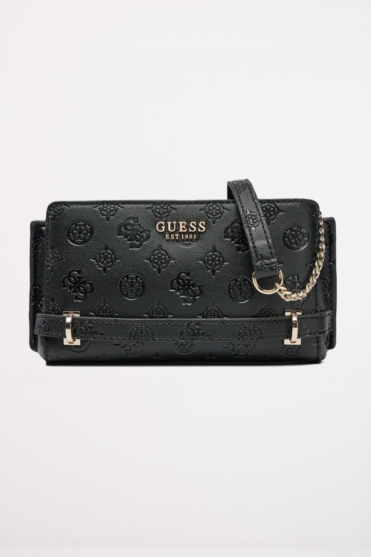 GUESS ZARELA MINI TOP ZIP en color NEGRO (1)