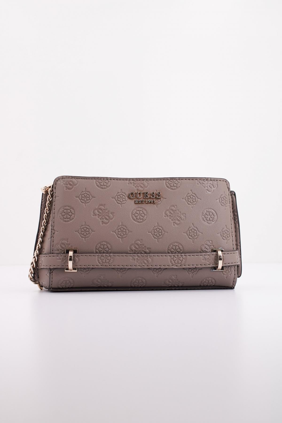 GUESS ZARELA MINI TOP ZIP en color GRIS (1)