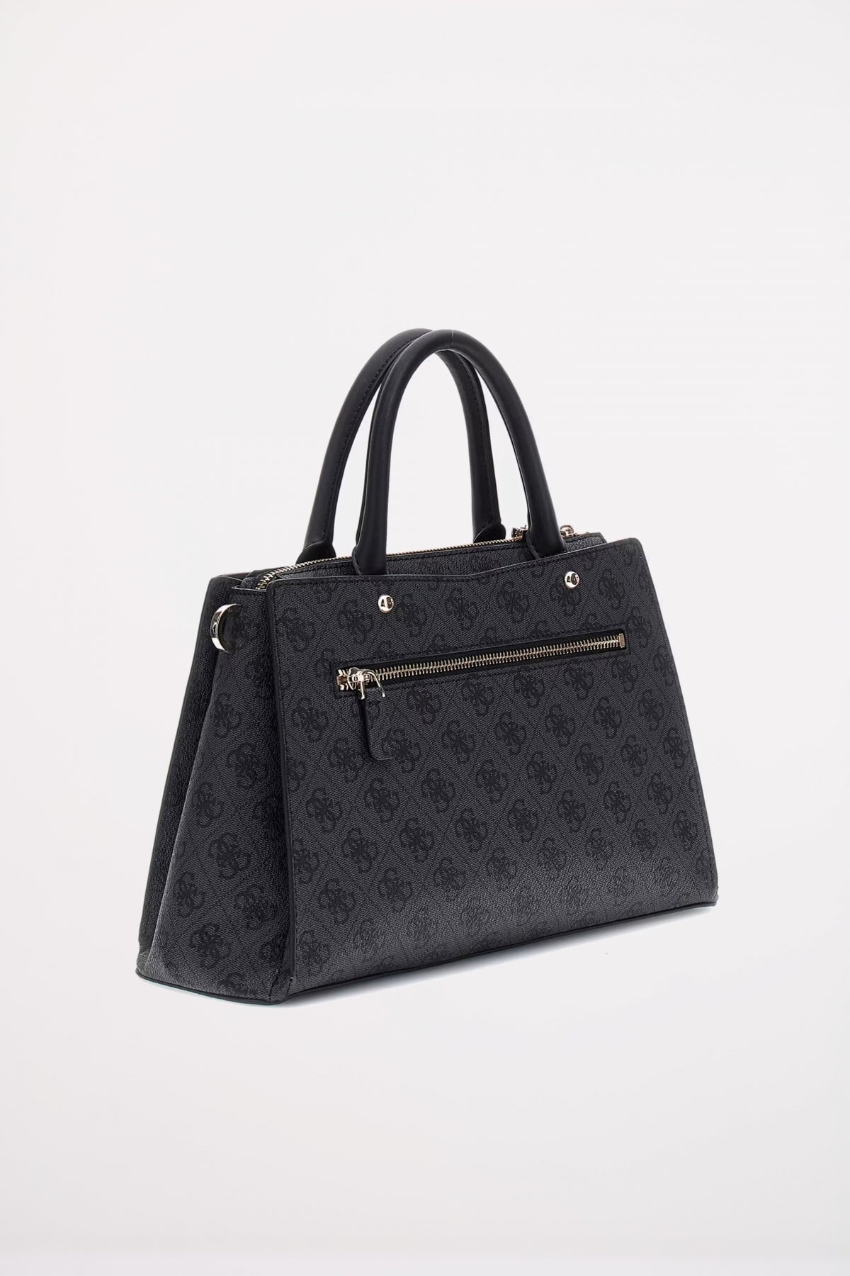 GUESS ZAMIRA LUXURY SATCHEL en color NEGRO (2)