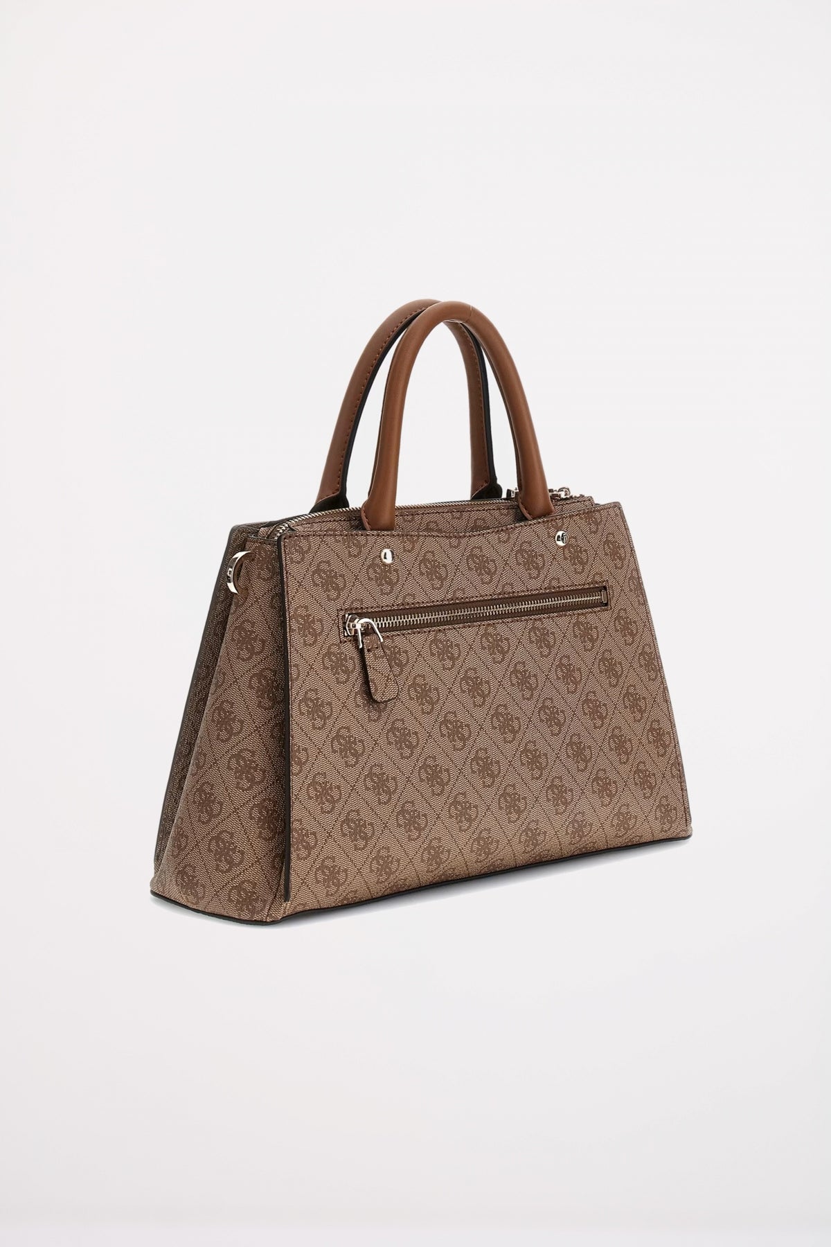 GUESS ZAMIRA LUXURY SATCHEL en color MARRON (2)