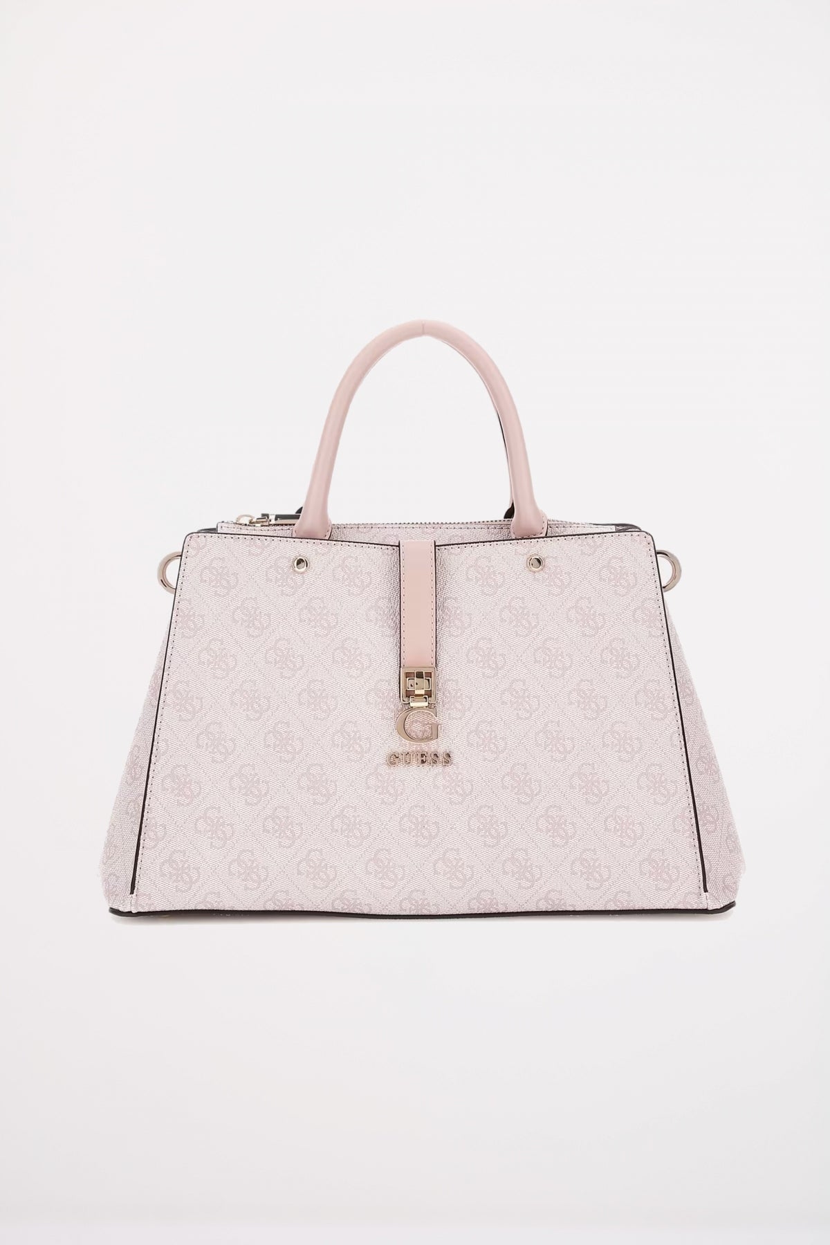 GUESS ZAMIRA LUXURY SATCHEL en color ROSA (1)