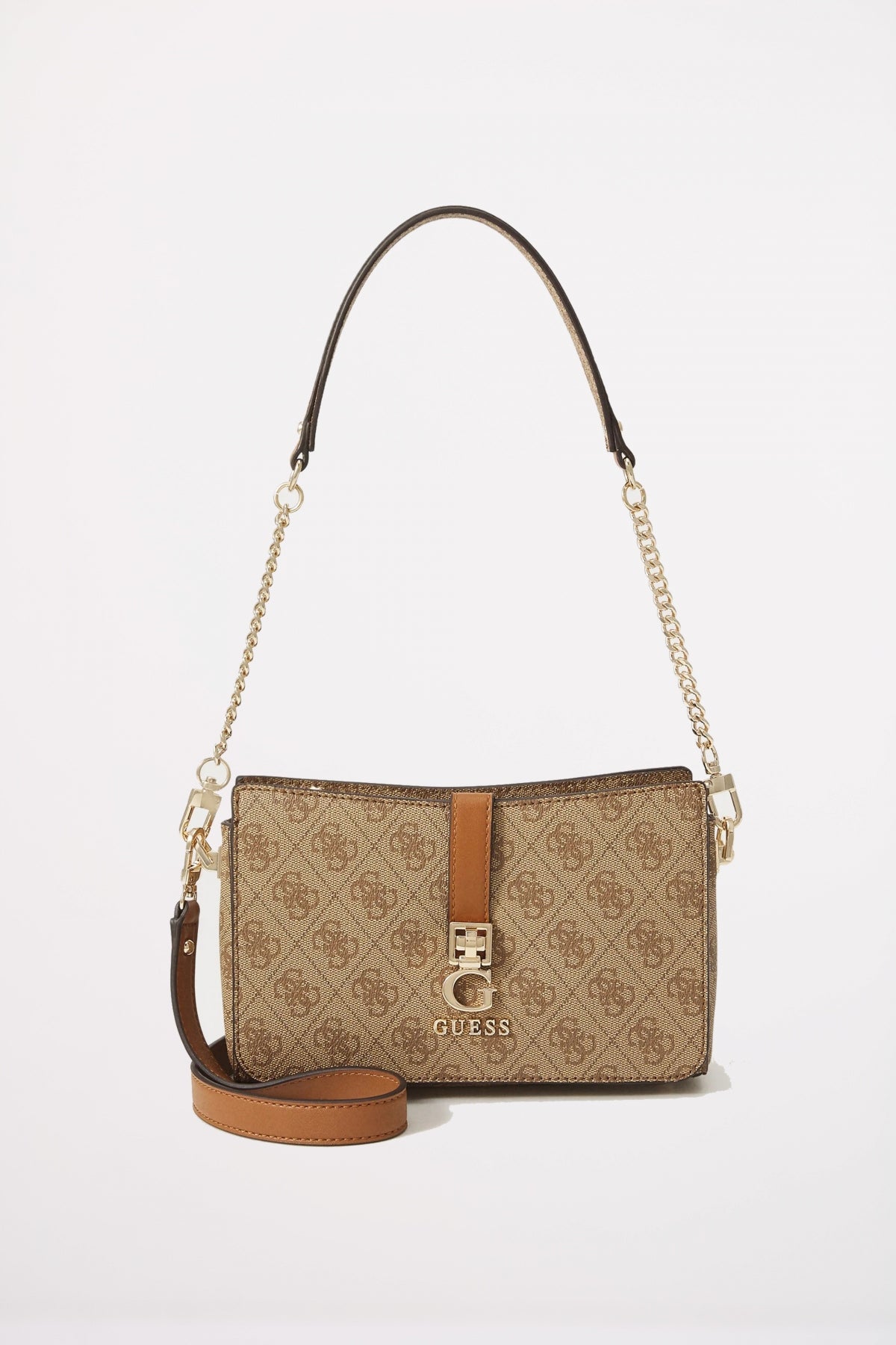 GUESS ZAMIRA TOP ZIP en color MARRON (1)