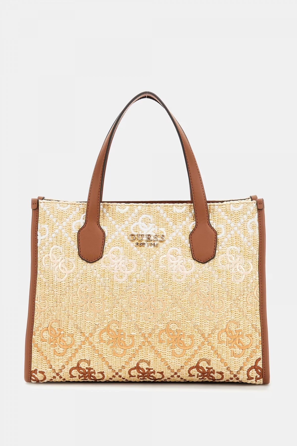 GUESS SILVANA COMP TOTE en color MARRON (1)