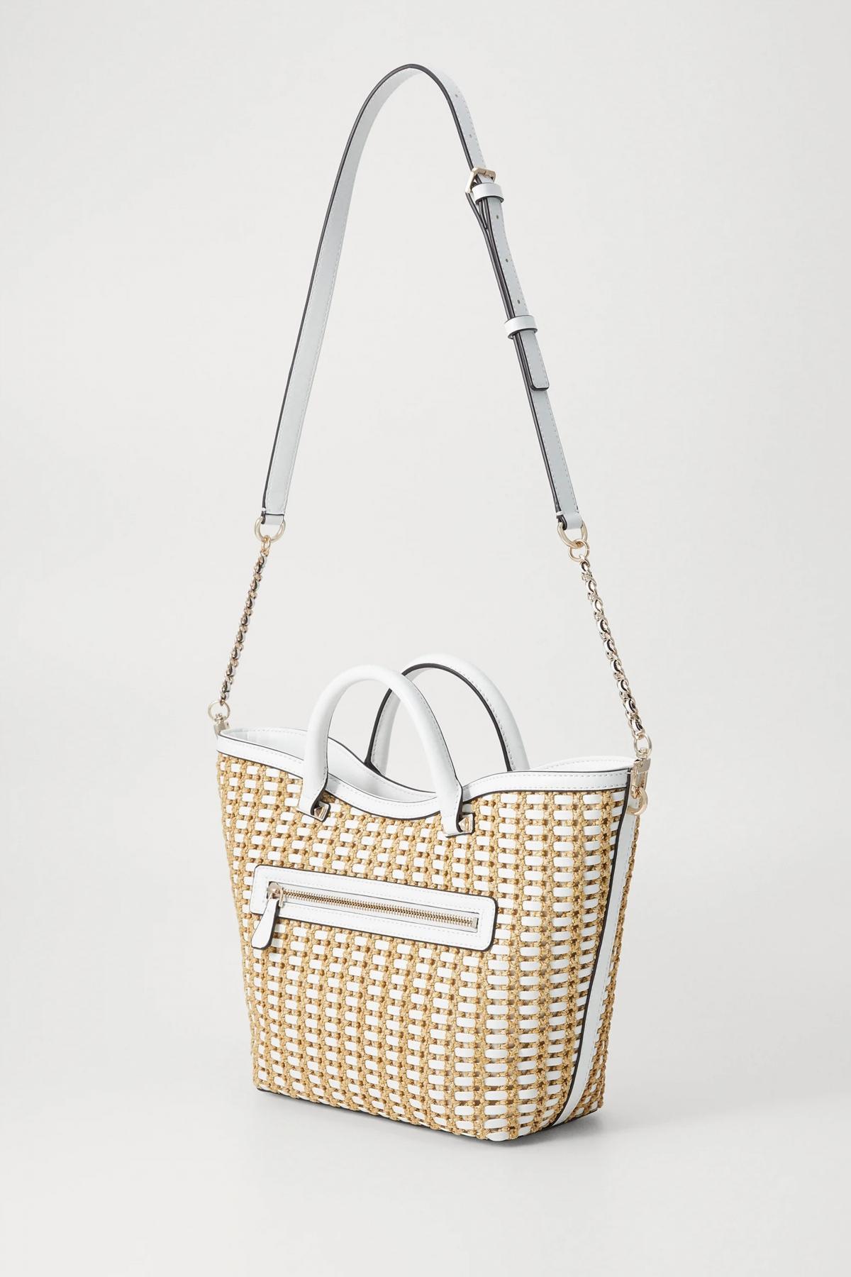 GUESS ATALIA TOTE en color BLANCO (2)