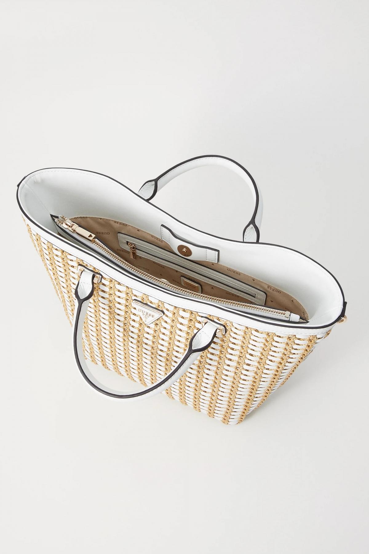 GUESS ATALIA TOTE en color BLANCO (3)