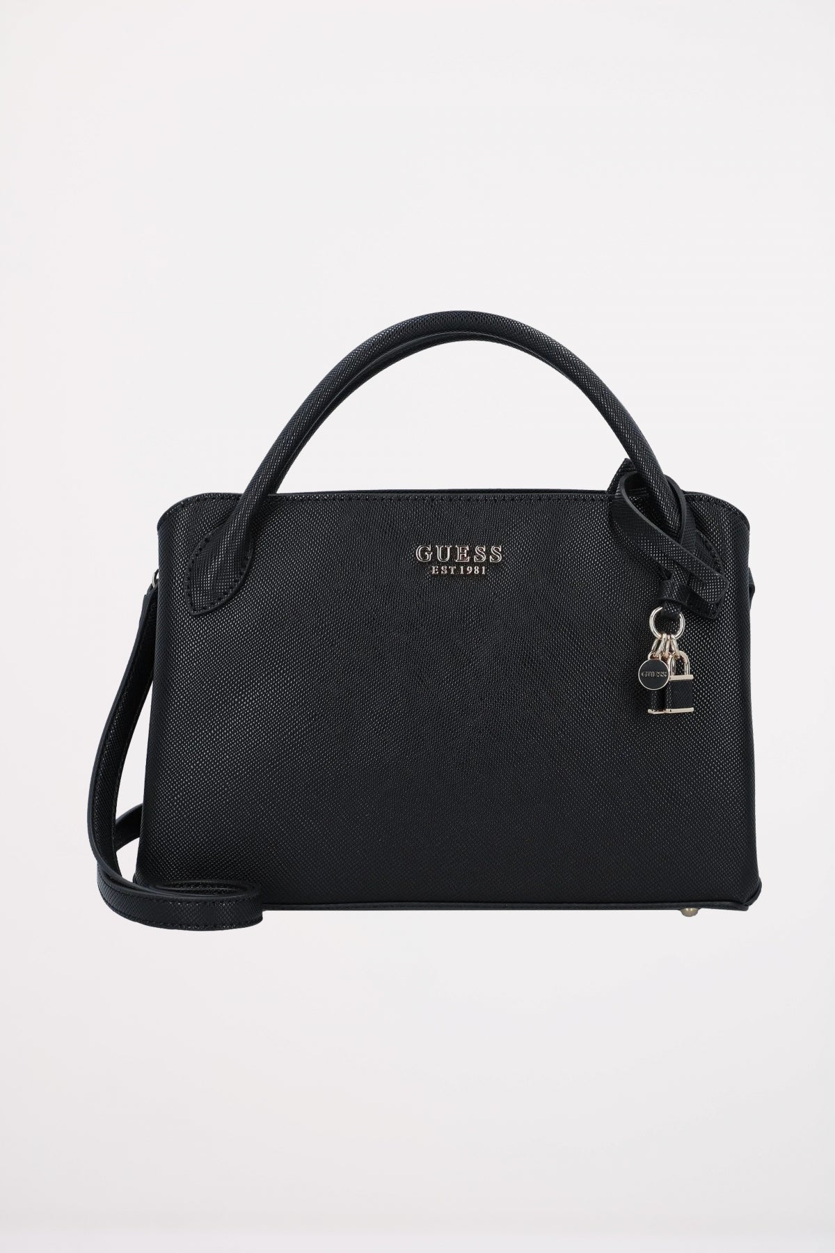 GUESS FEDANA ELITE SATCHEL en color NEGRO (1)