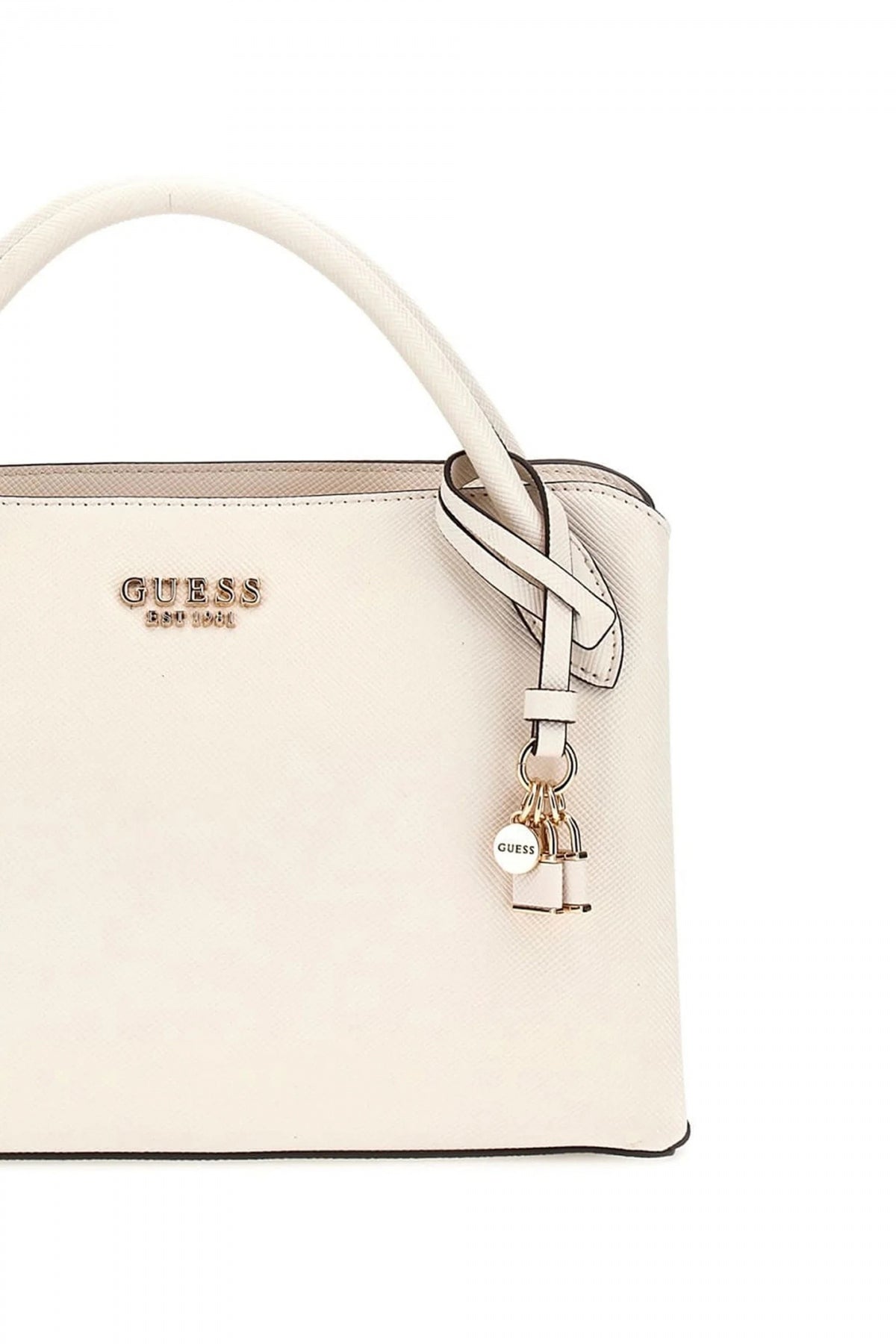 GUESS FEDANA ELITE SATCHEL en color BLANCO (4)