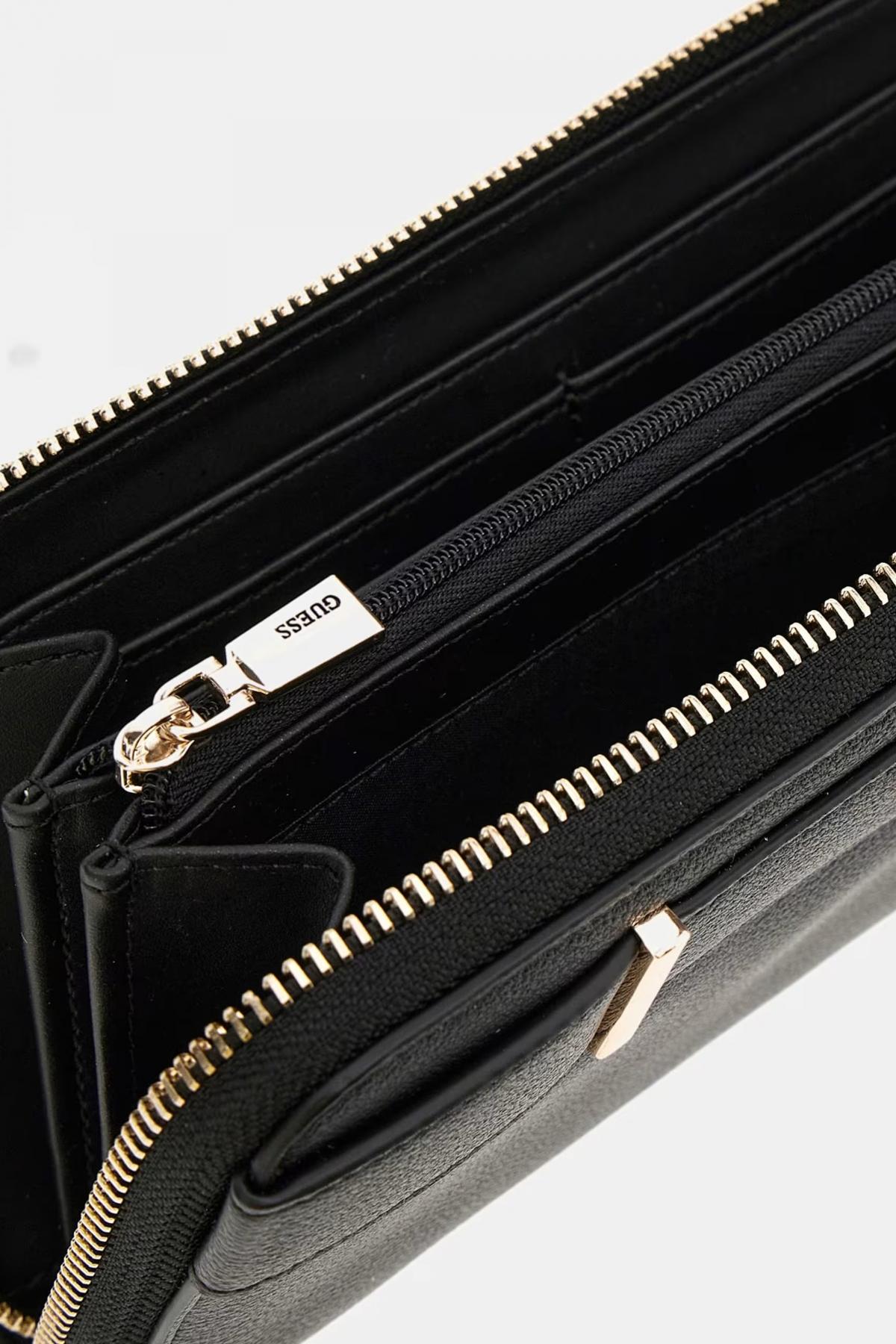 GUESS ANADELA SLG LARGE ZIP en color NEGRO (3)