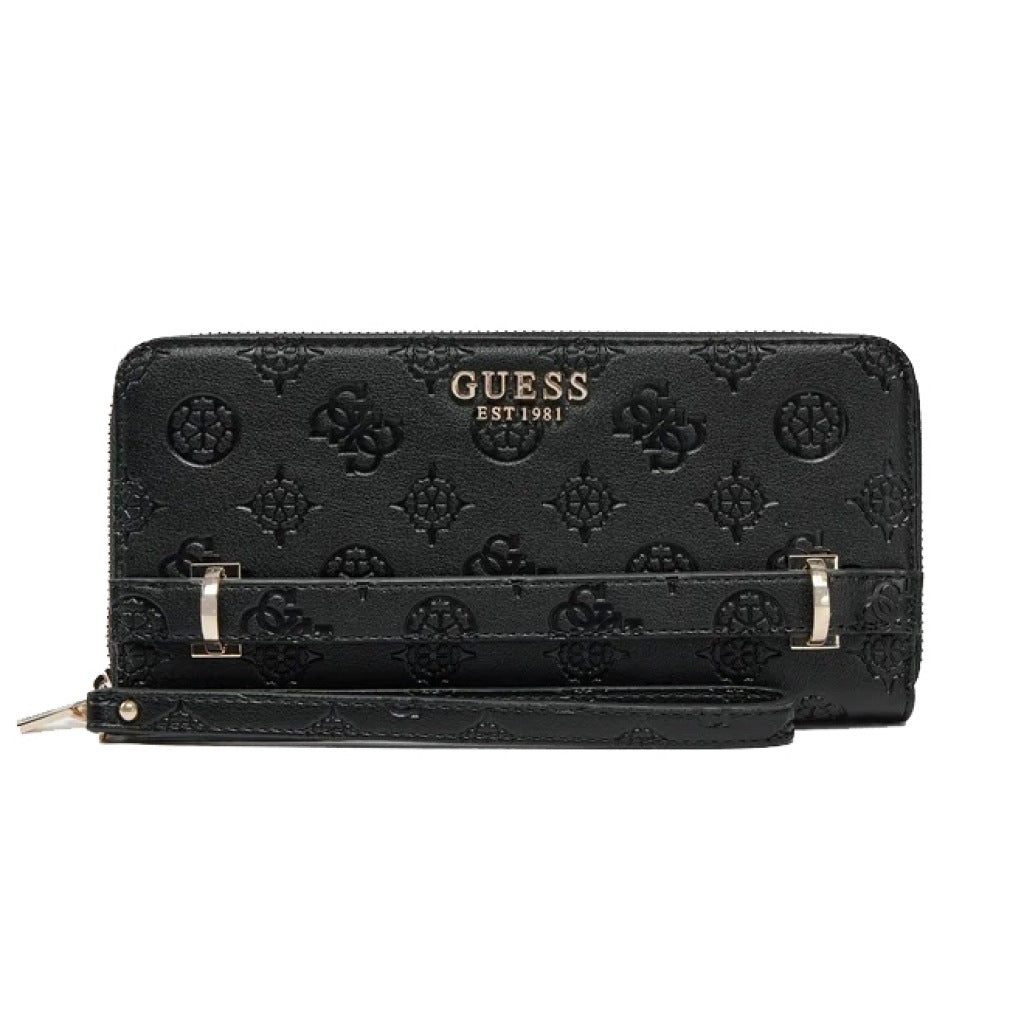 GUESS ZARELA SLG LARGE ZIP en color NEGRO (4)