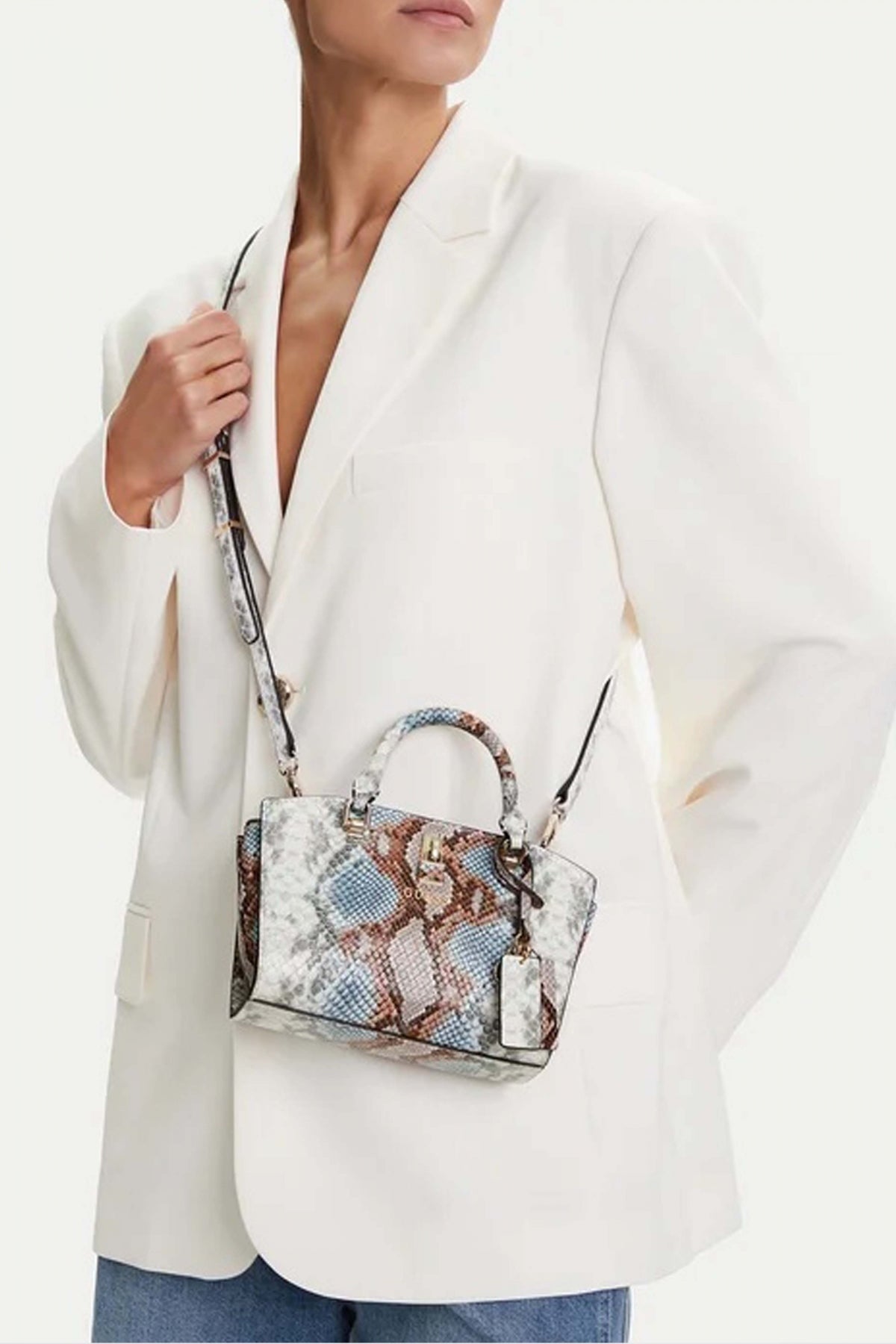 GUESS HWKG MINI SATCHEL en color ANIMAL PRINT (4)