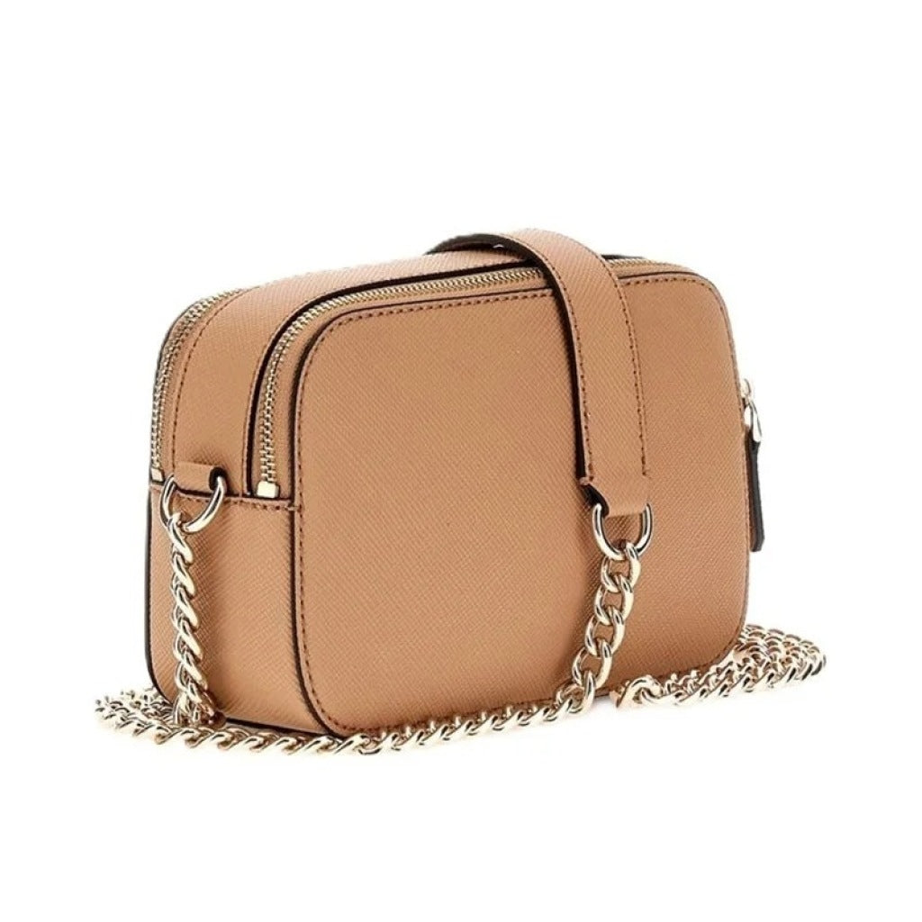 GUESS HWZG NOELLE II CROSSBODY CA en color MARRON CLARO (5)