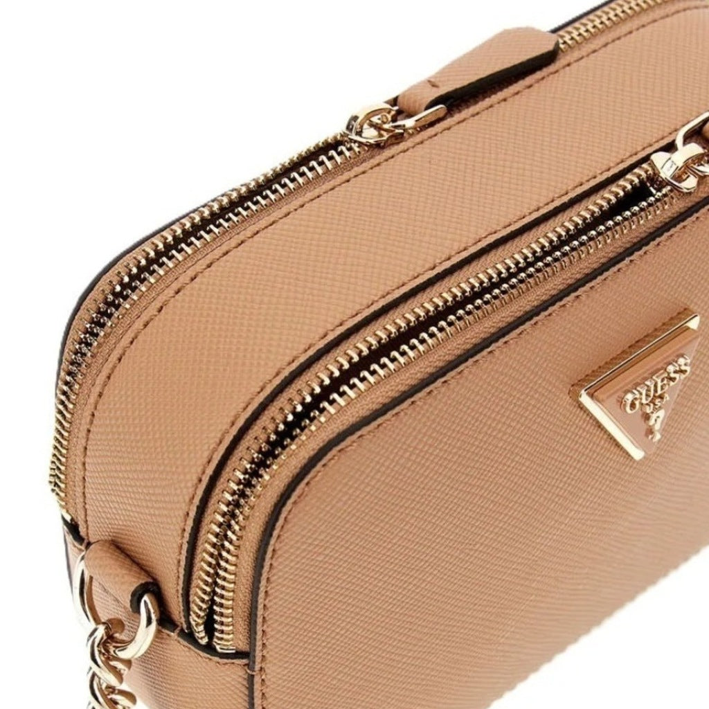 GUESS HWZG NOELLE II CROSSBODY CA en color MARRON CLARO (6)