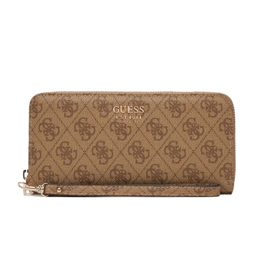 GUESS LRG ZIP AROUND en color MARRON (4)