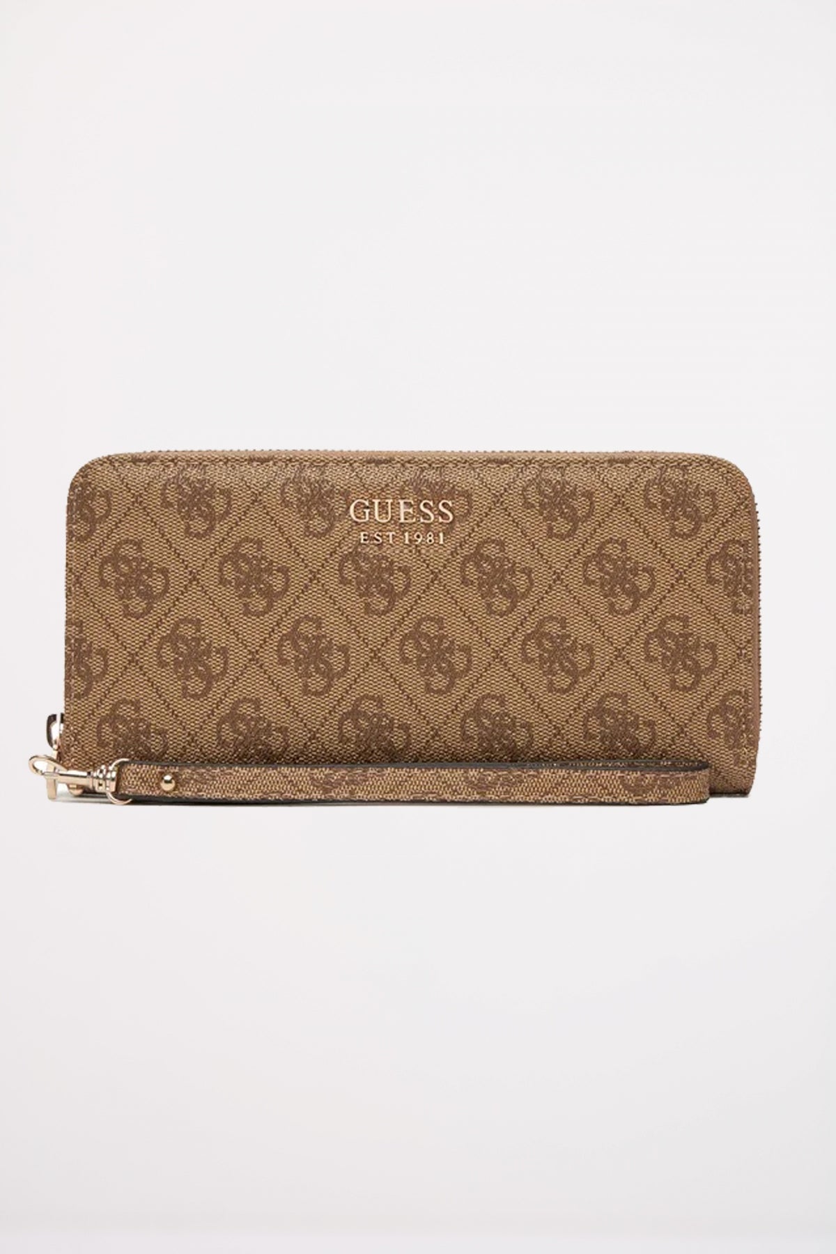 GUESS LRG ZIP AROUND en color MARRON (1)