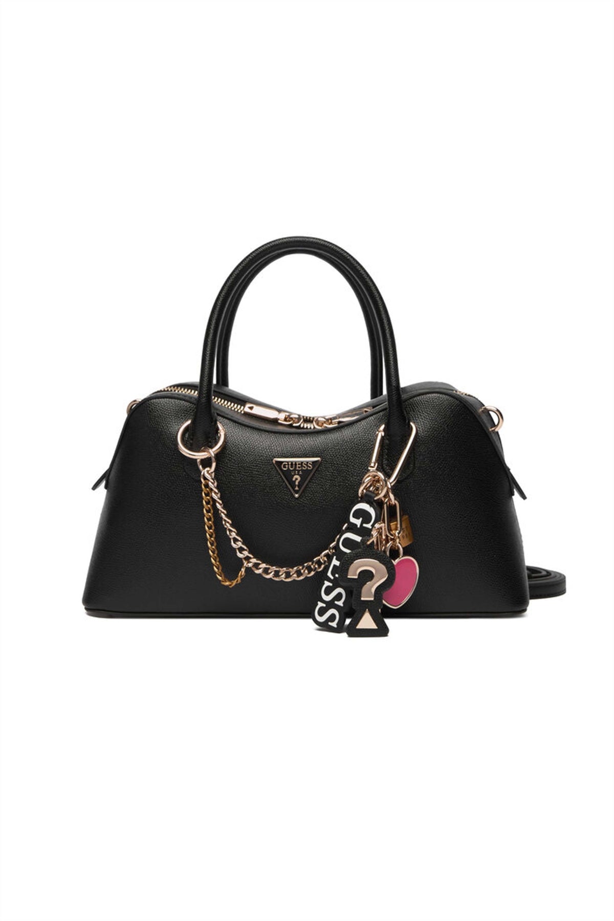 GUESS DAVINA SATCHEL en color NEGRO (2)