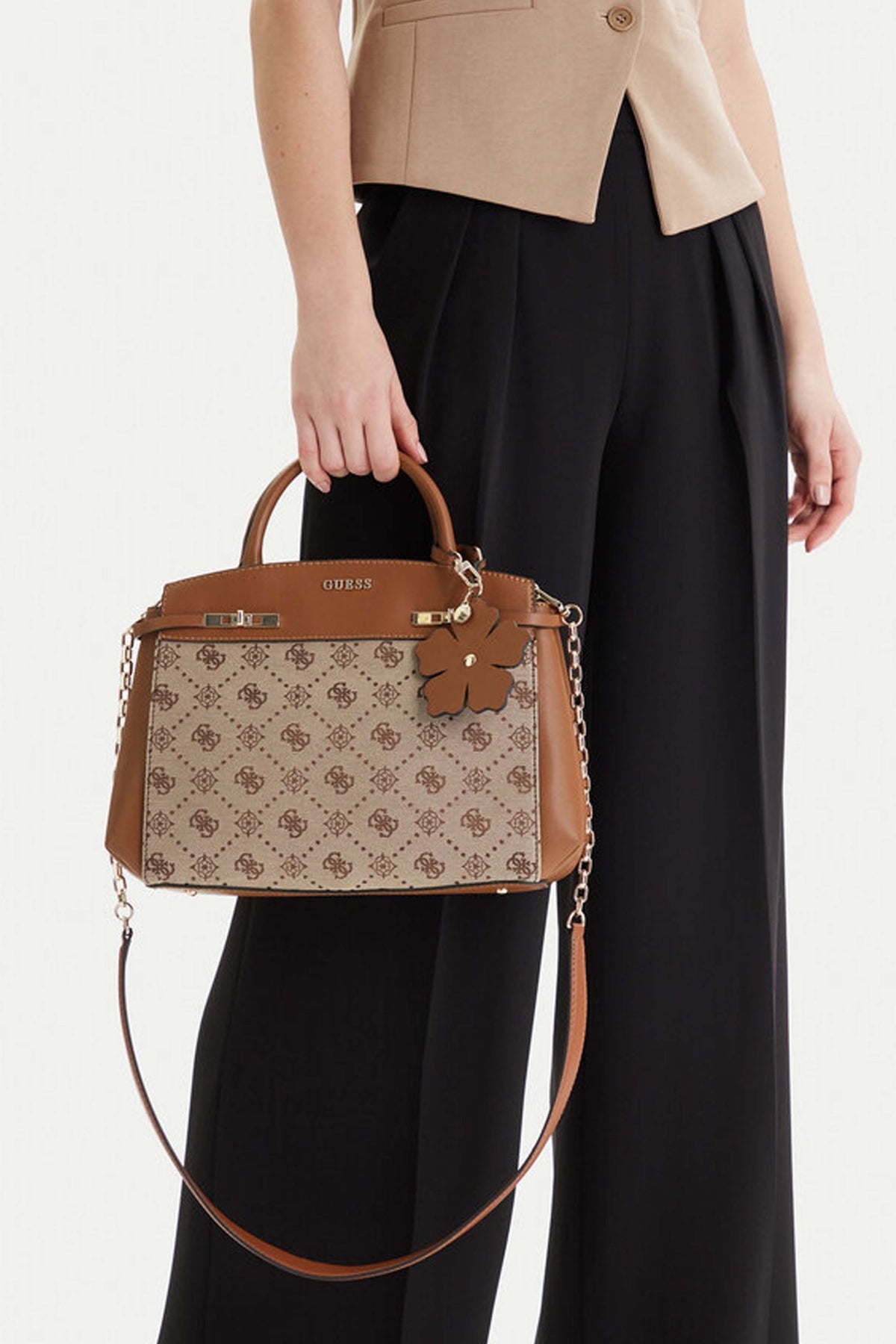 GUESS MELINDA LOGO TRI COMP en color MARRON (1)