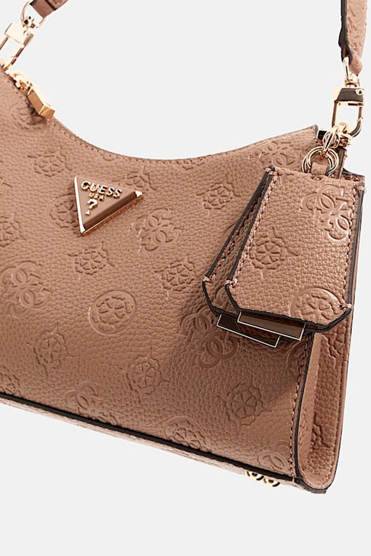 GUESS CRESIDIA II TOP ZIP SH en color MARRON (4)