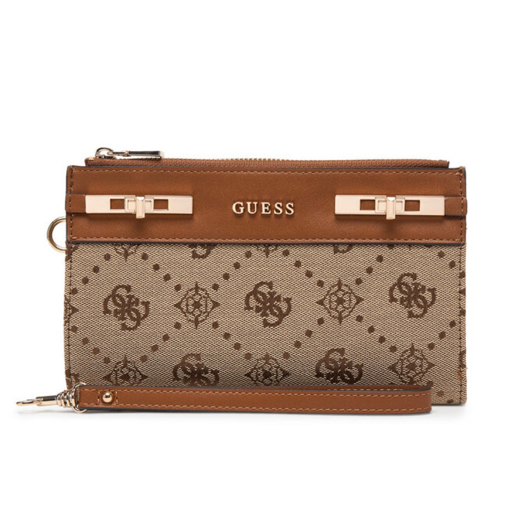 GUESS MELINDA LOGO SLG DBL Z en color MARRON (4)
