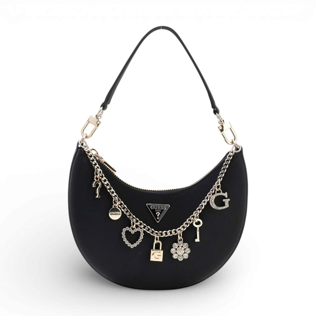 GUESS TASMIN MINI SHOULDER B en color NEGRO (4)