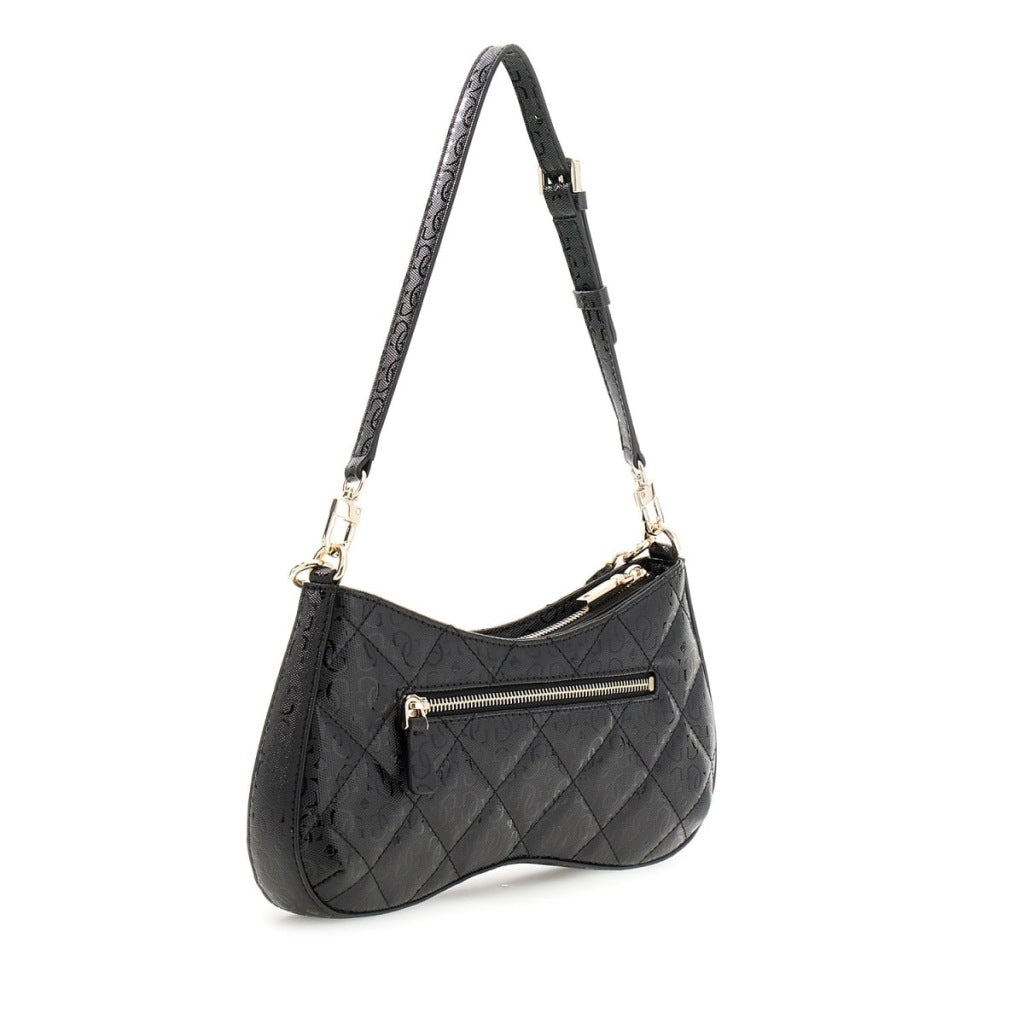 GUESS LIBBY SHOULDER BAG en color NEGRO (4)
