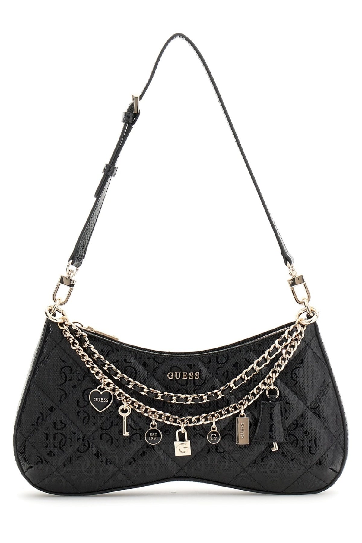 GUESS LIBBY SHOULDER BAG en color NEGRO (1)