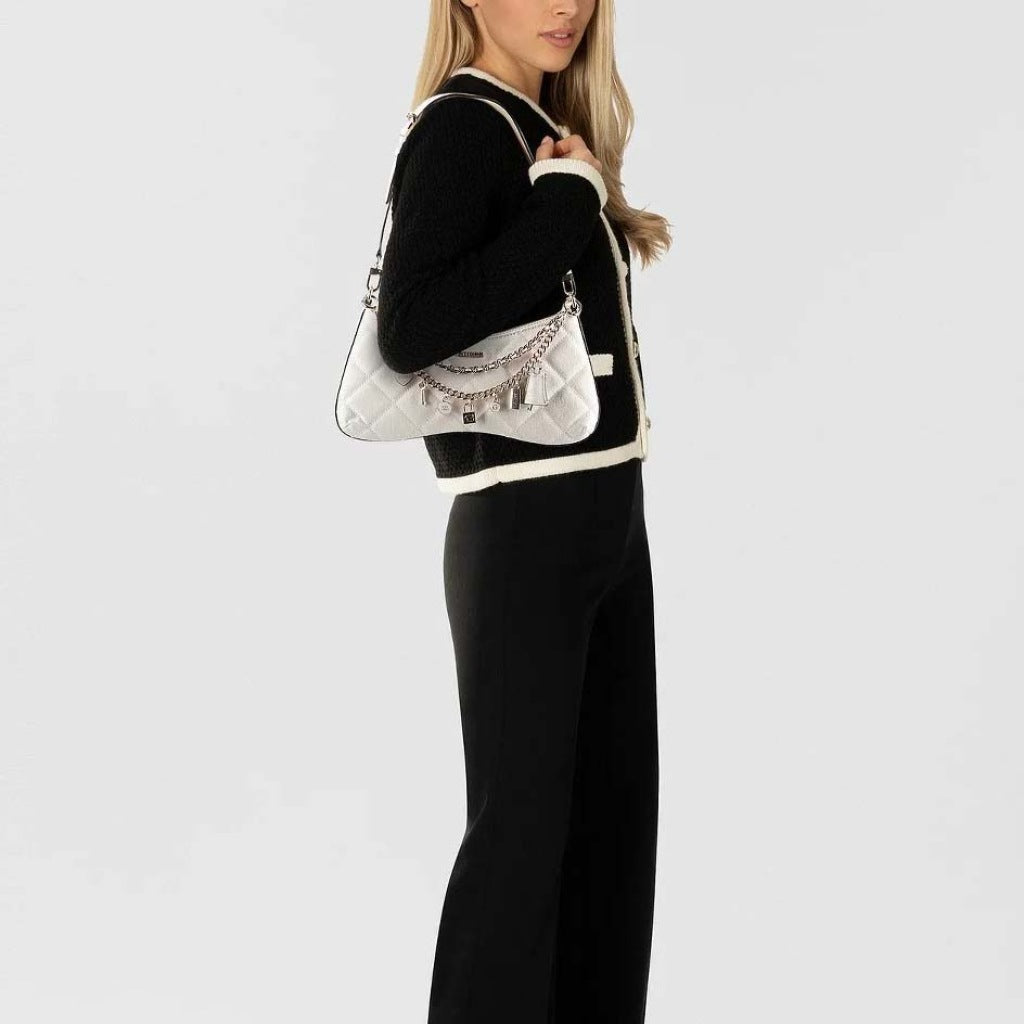 GUESS LIBBY SHOULDER BAG en color BLANCO (5)