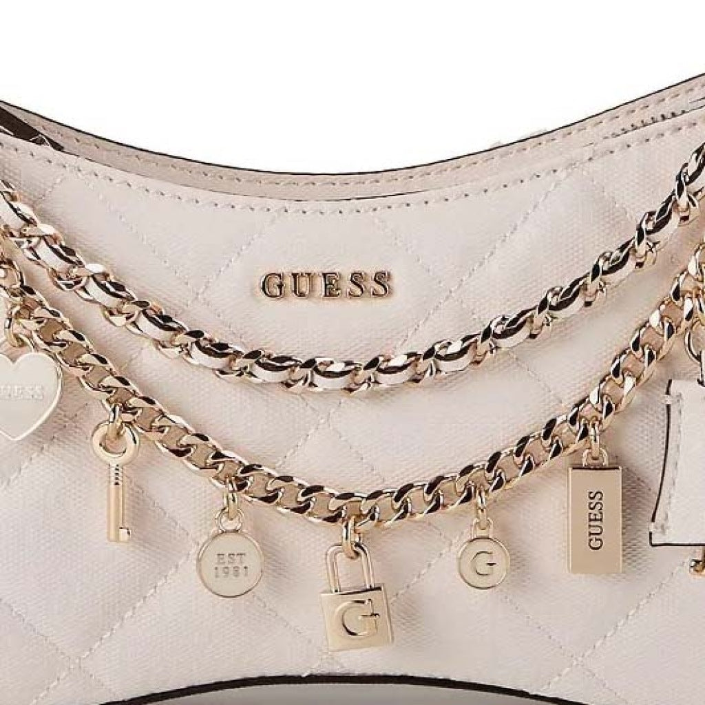 GUESS LIBBY SHOULDER BAG en color BLANCO (6)